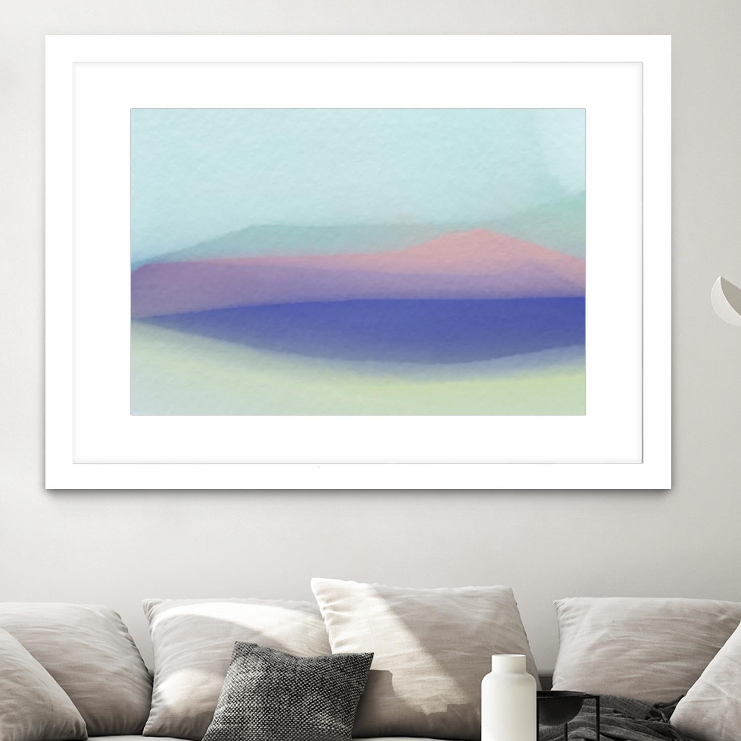 Waves by Christina Essue on GIANT ART - purple abstract