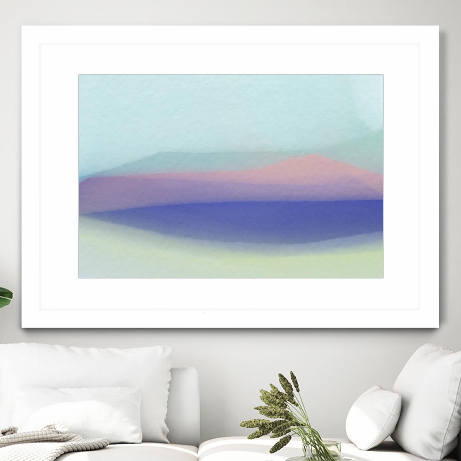Waves by Christina Essue on GIANT ART - purple abstract