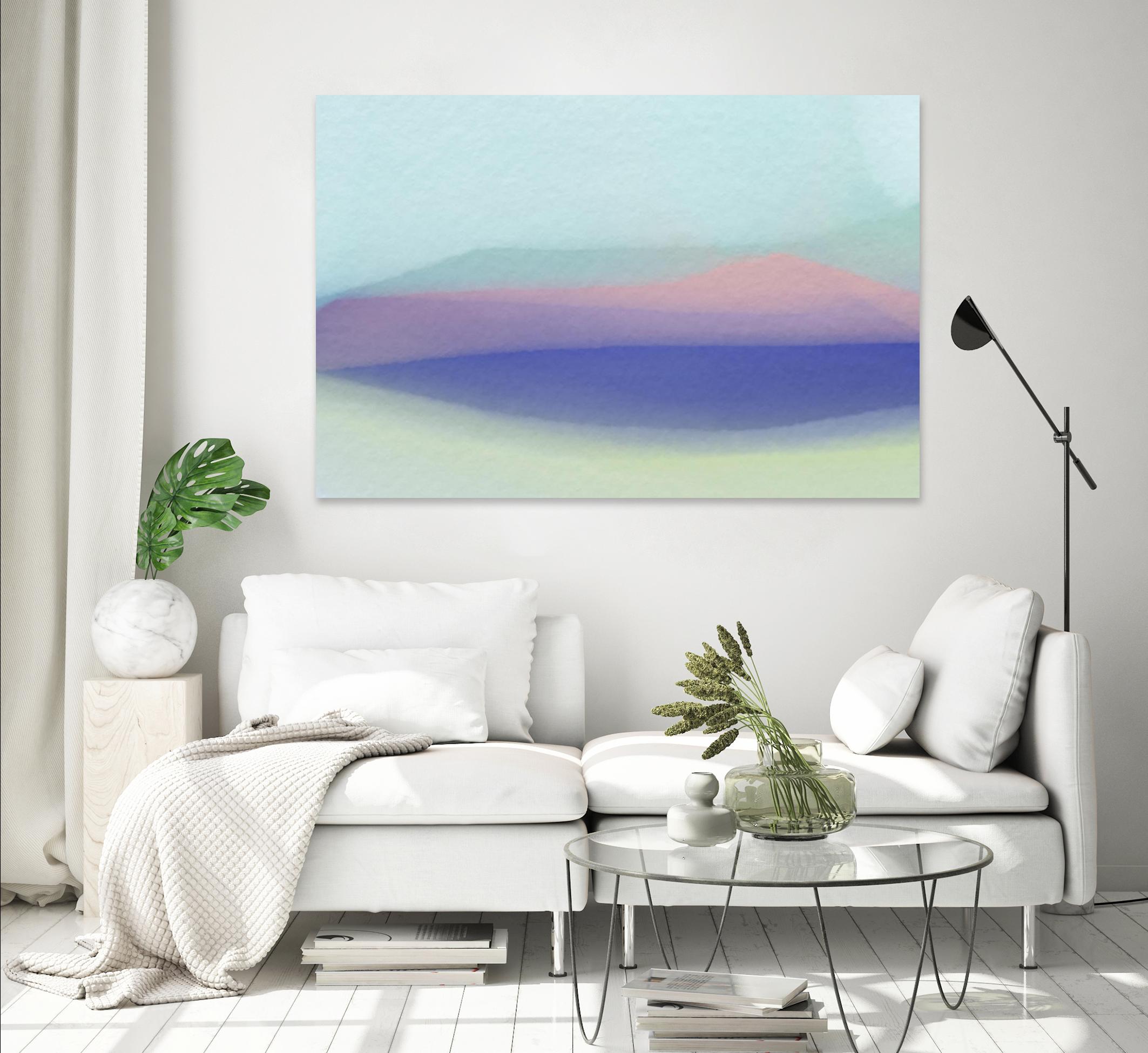 Waves by Christina Essue on GIANT ART - purple abstract
