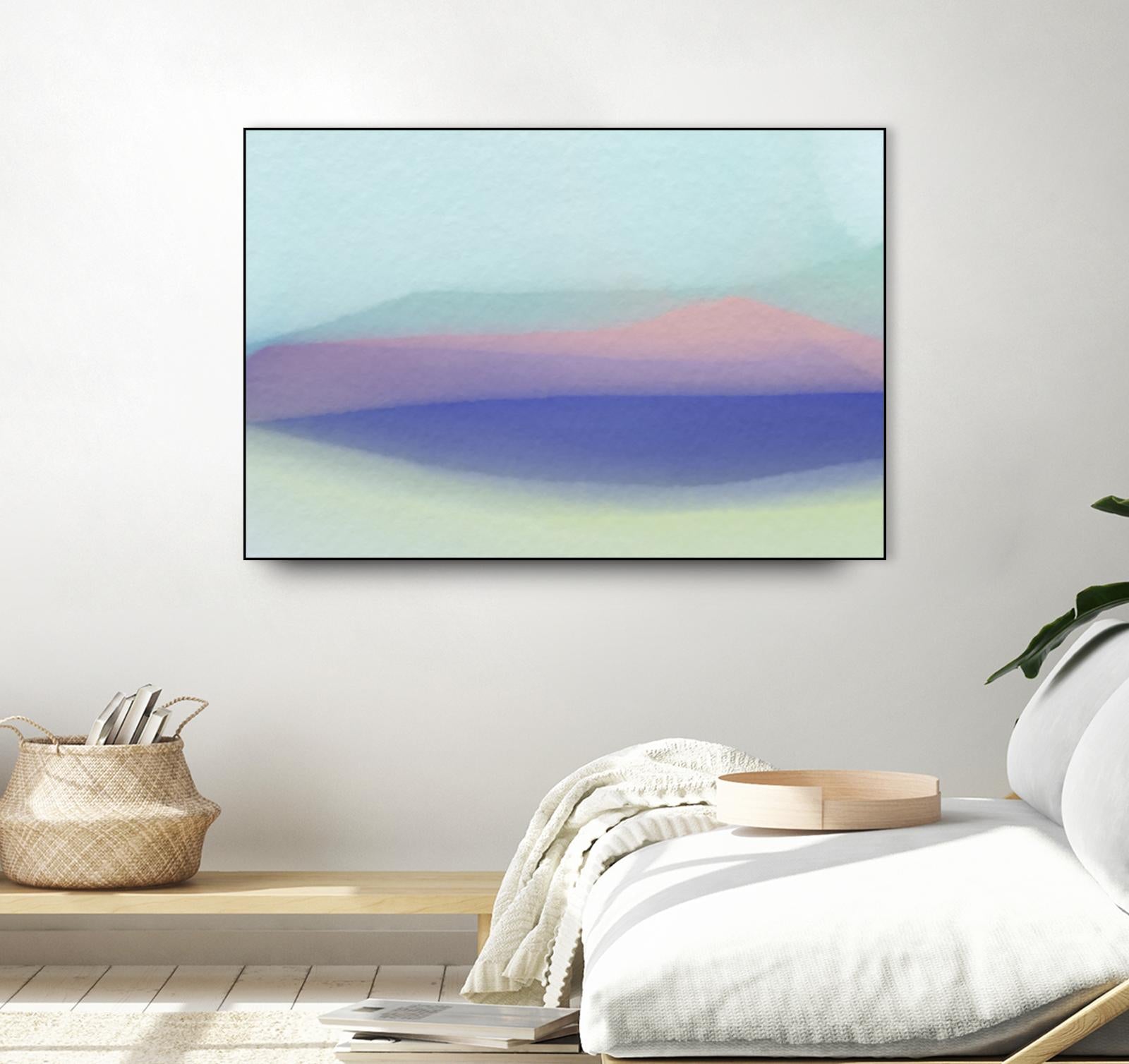 Waves by Christina Essue on GIANT ART - purple abstract