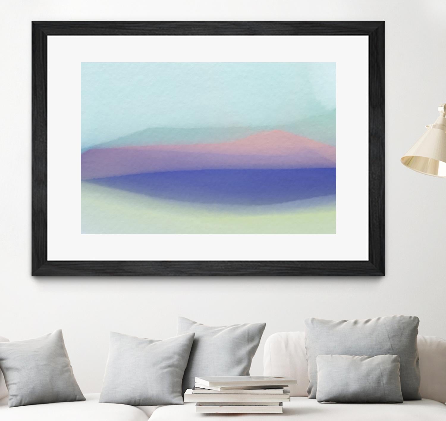 Waves by Christina Essue on GIANT ART - purple abstract