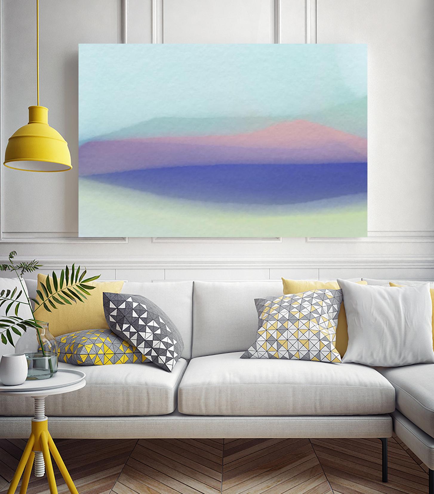 Waves by Christina Essue on GIANT ART - purple abstract