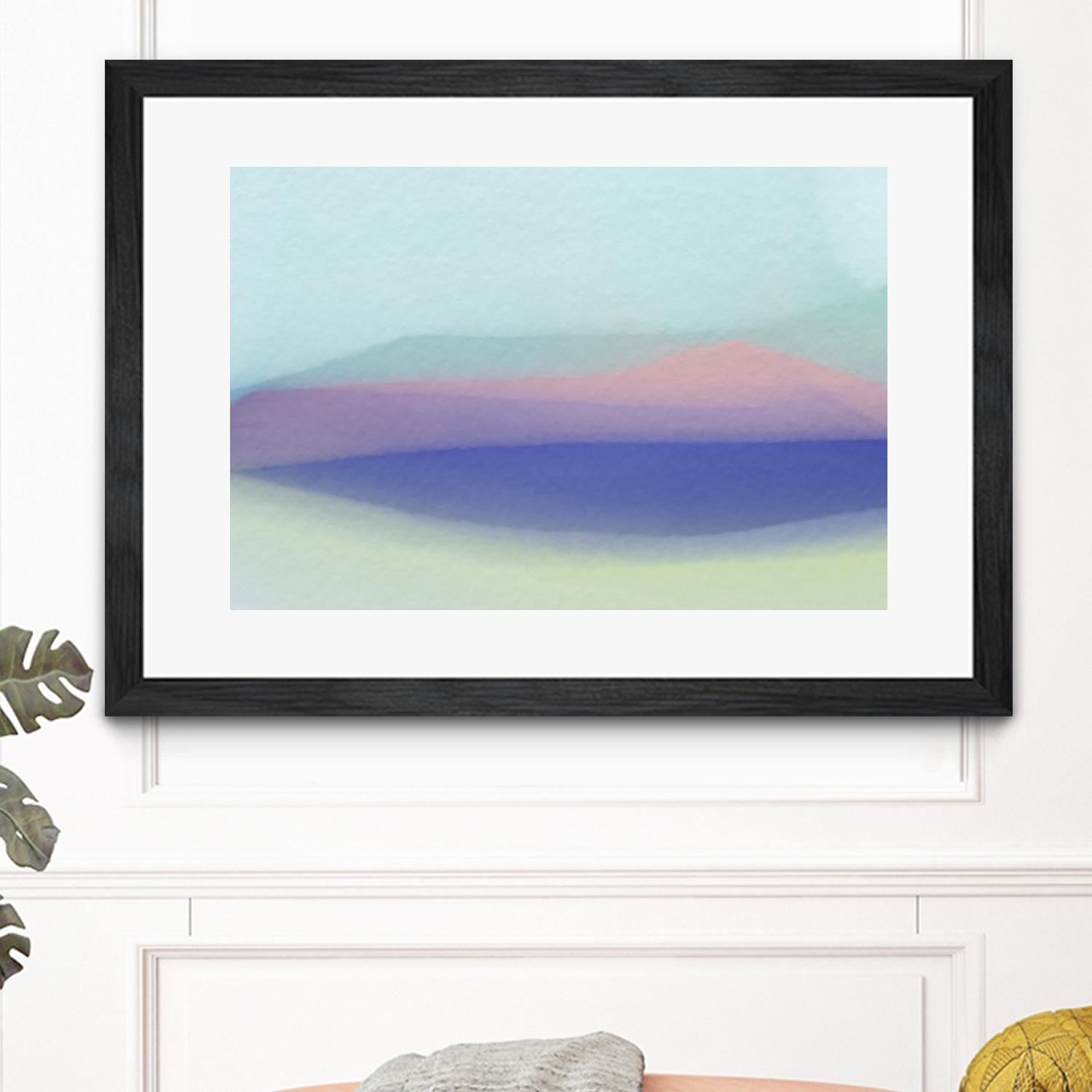 Waves by Christina Essue on GIANT ART - purple abstract