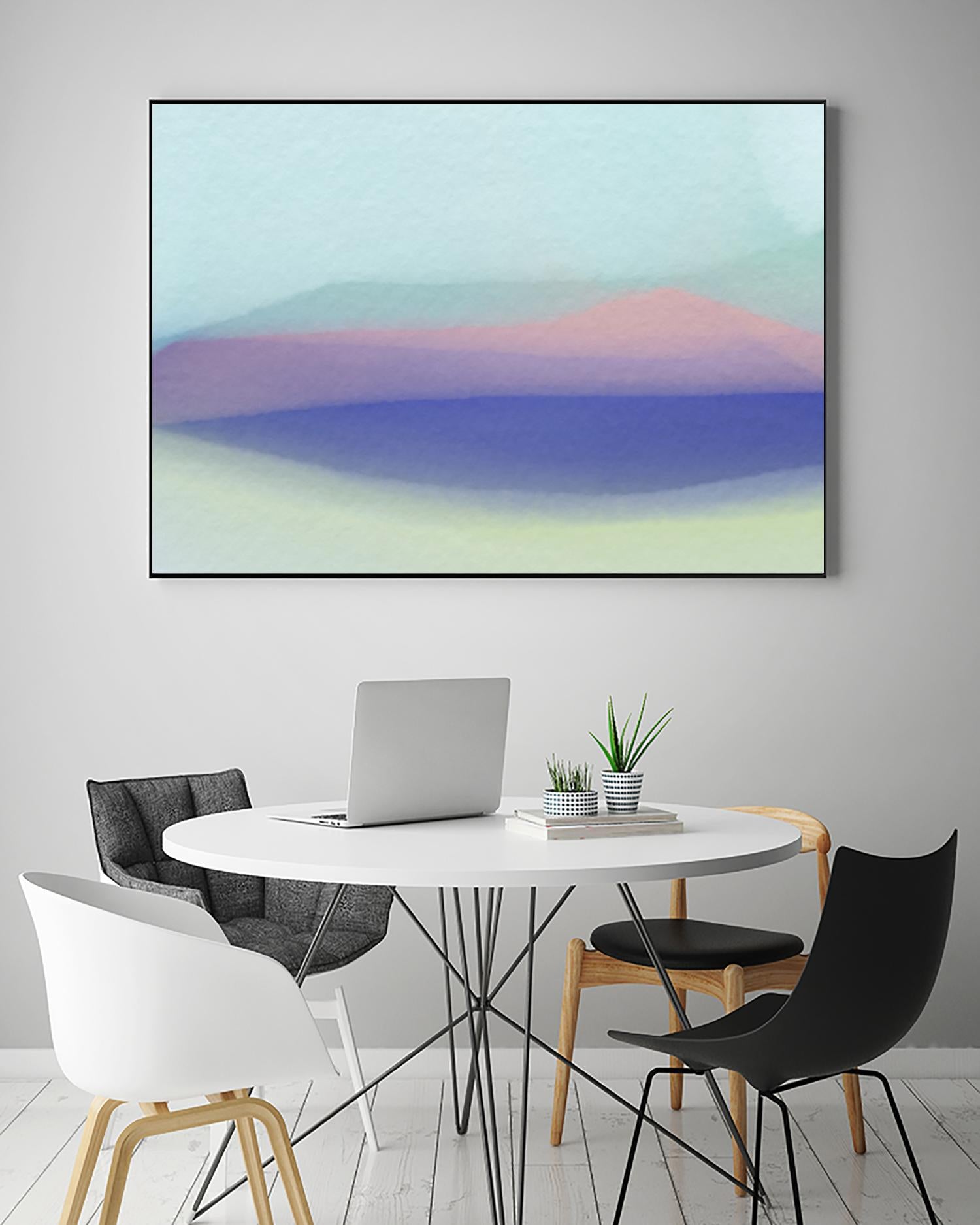 Waves by Christina Essue on GIANT ART - purple abstract