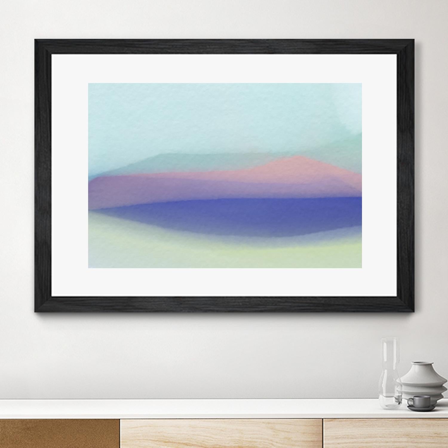 Waves by Christina Essue on GIANT ART - purple abstract