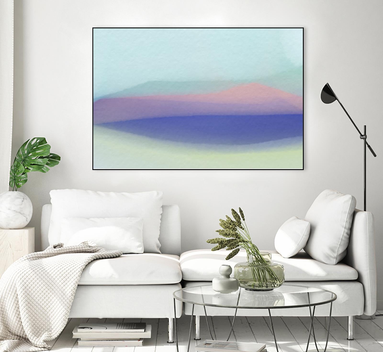 Waves by Christina Essue on GIANT ART - purple abstract