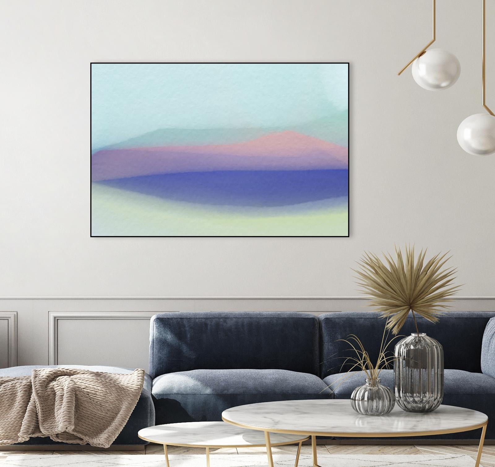 Waves by Christina Essue on GIANT ART - purple abstract