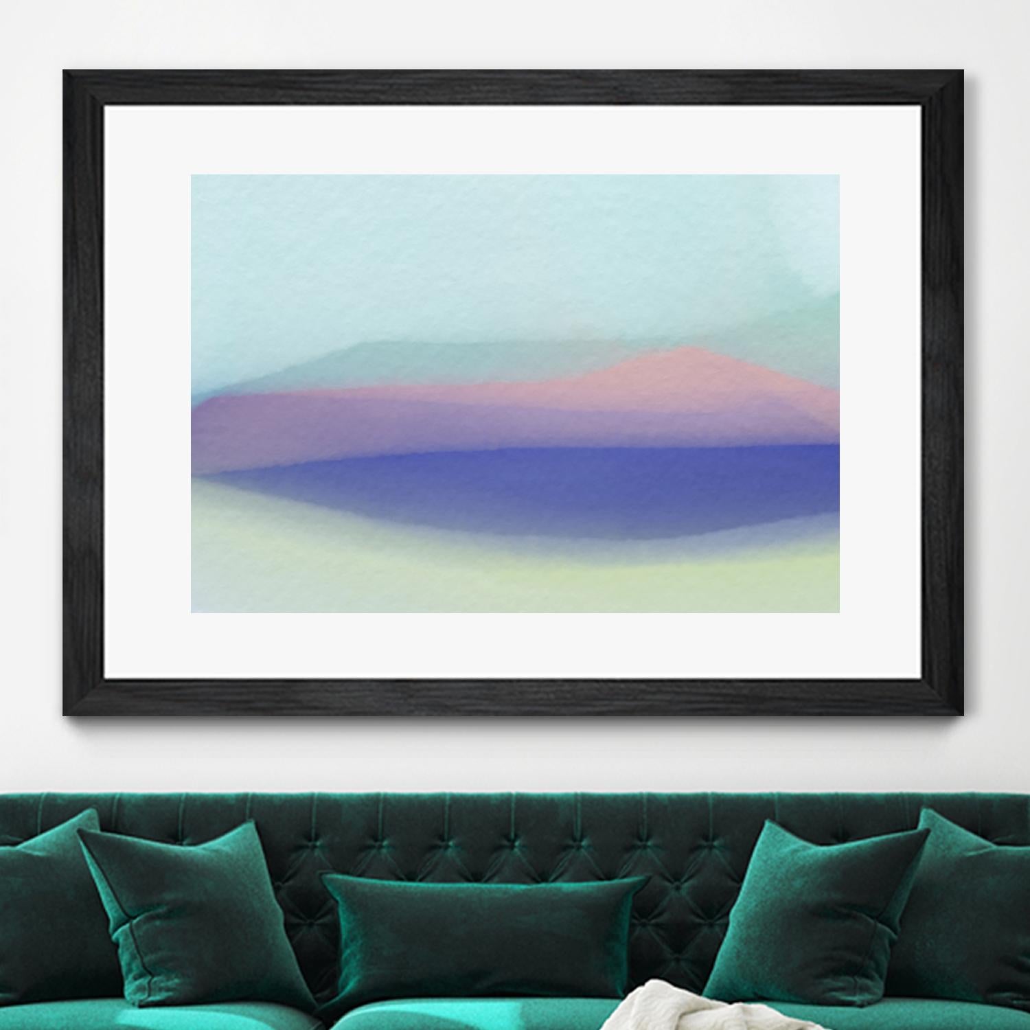 Waves by Christina Essue on GIANT ART - purple abstract