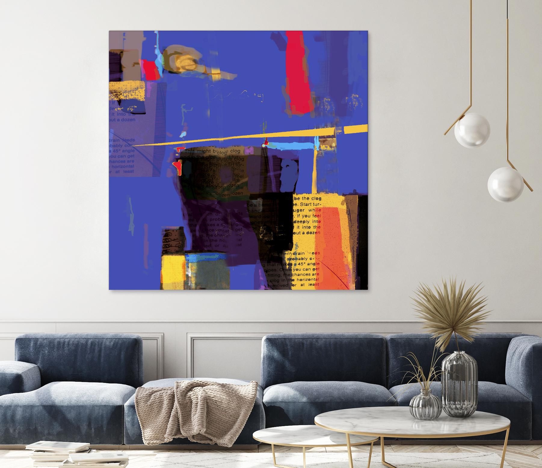 Memories I by Daniel Tollas on GIANT ART - yellow abstract