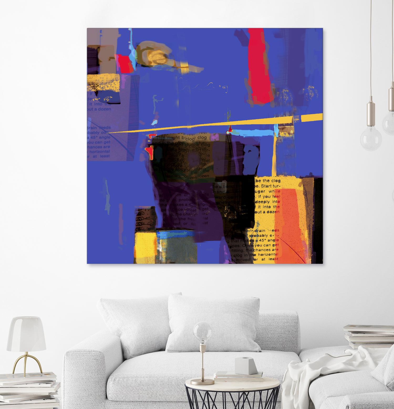 Memories I by Daniel Tollas on GIANT ART - yellow abstract