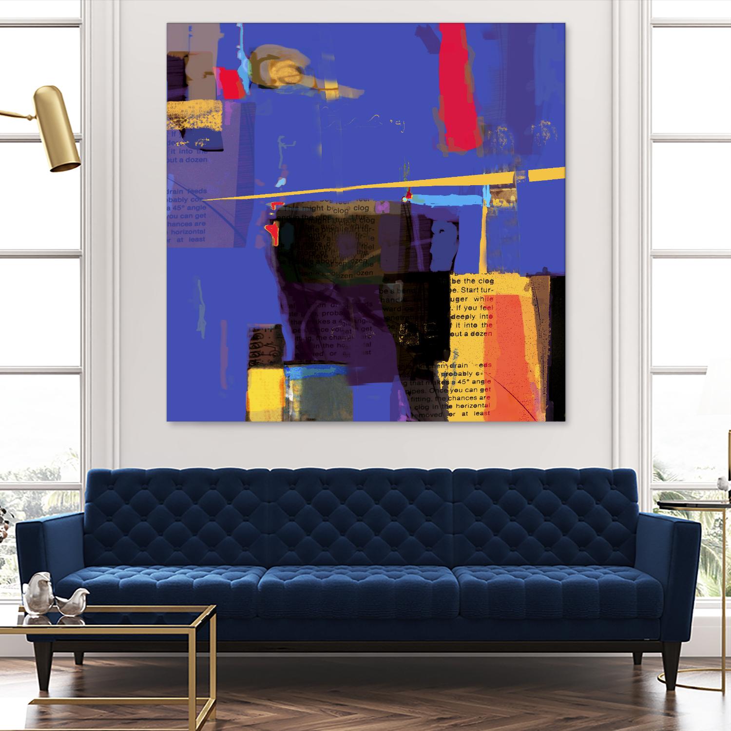 Memories I by Daniel Tollas on GIANT ART - yellow abstract
