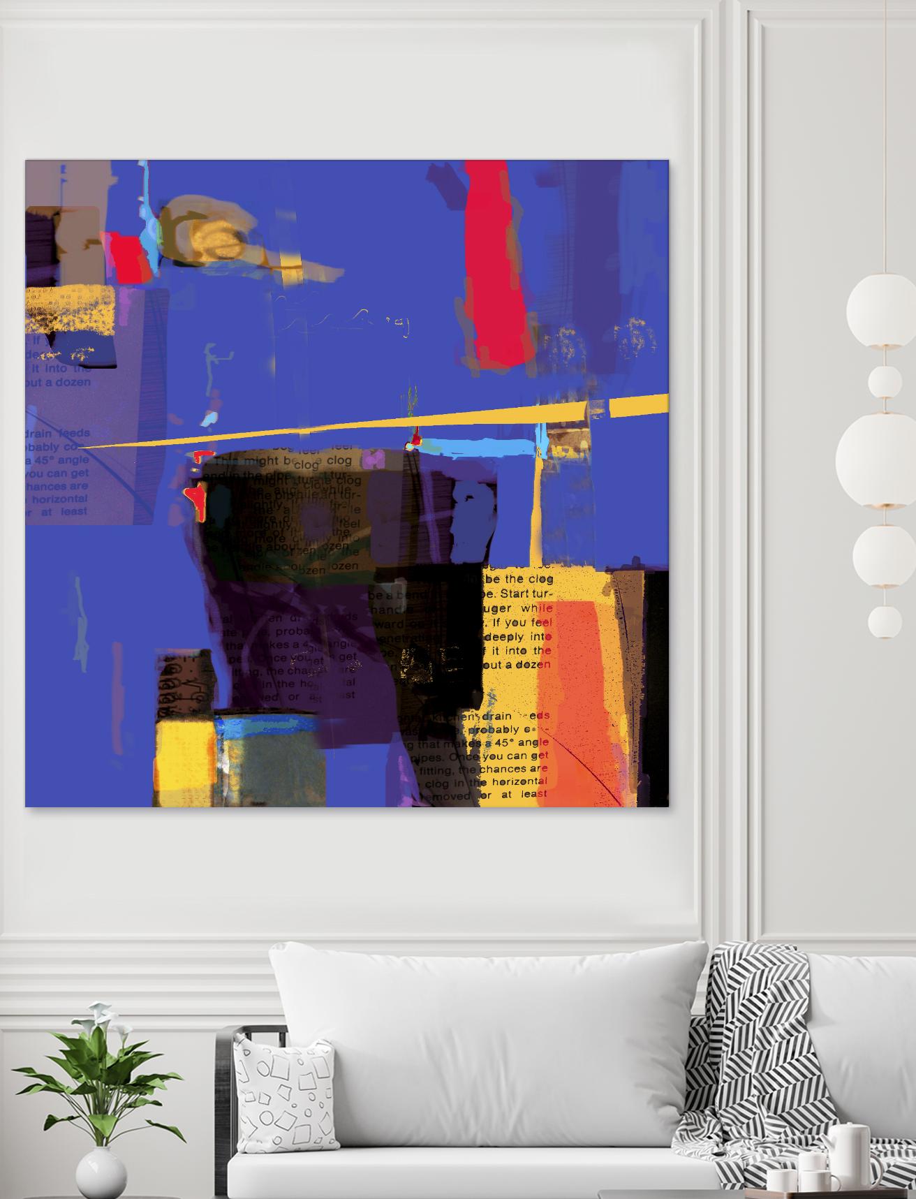 Memories I by Daniel Tollas on GIANT ART - yellow abstract