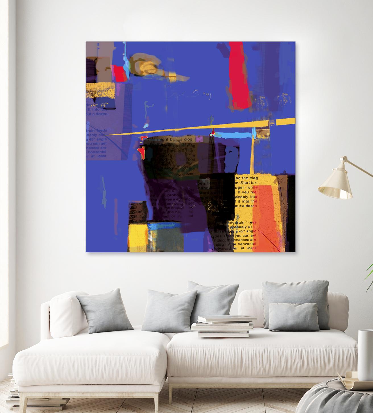 Memories I by Daniel Tollas on GIANT ART - yellow abstract