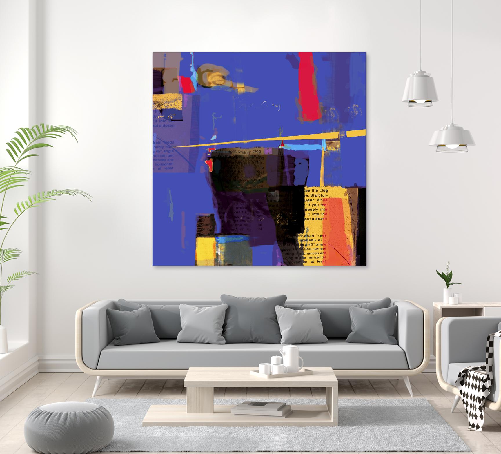 Memories I by Daniel Tollas on GIANT ART - yellow abstract