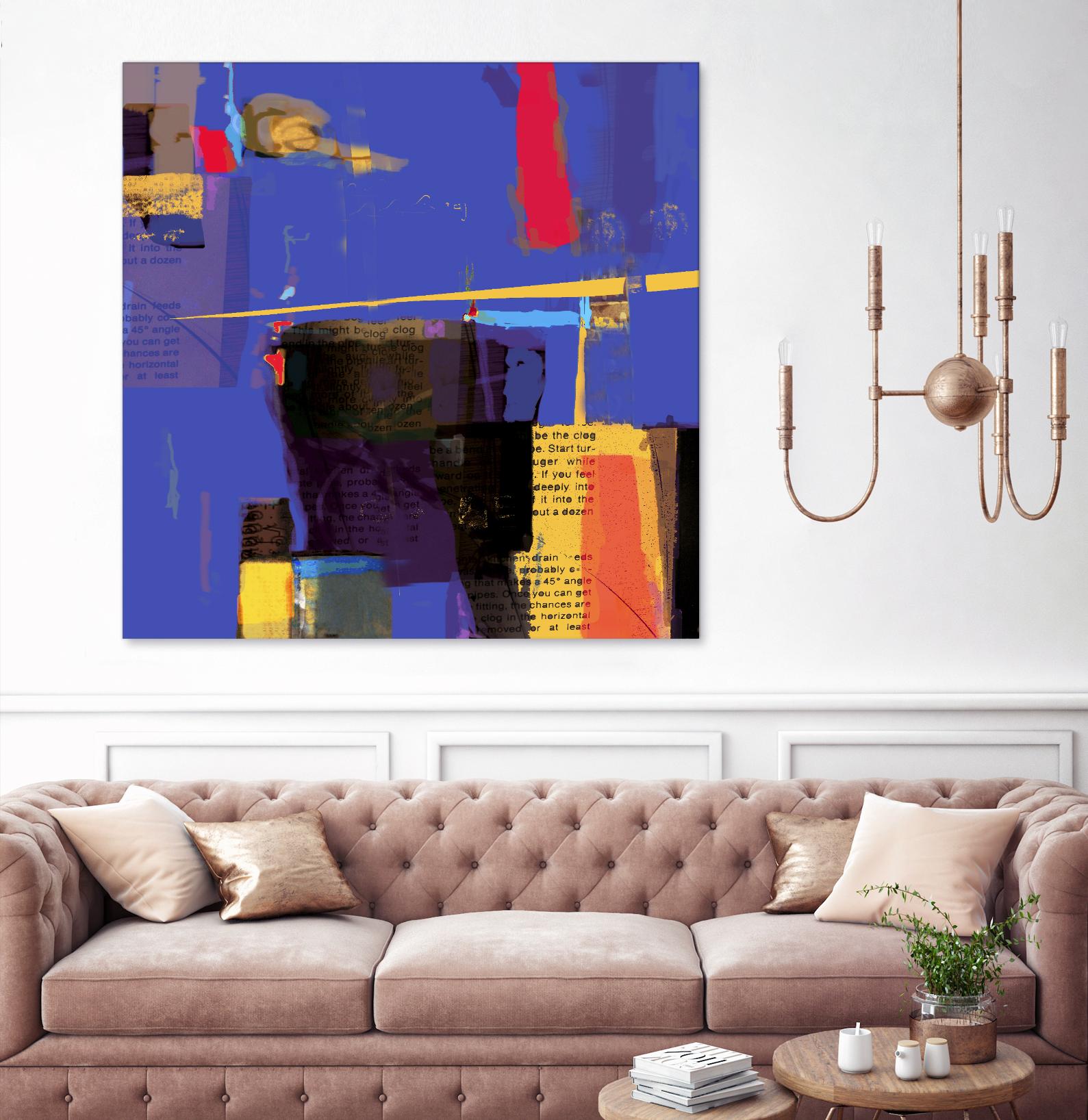 Memories I by Daniel Tollas on GIANT ART - yellow abstract