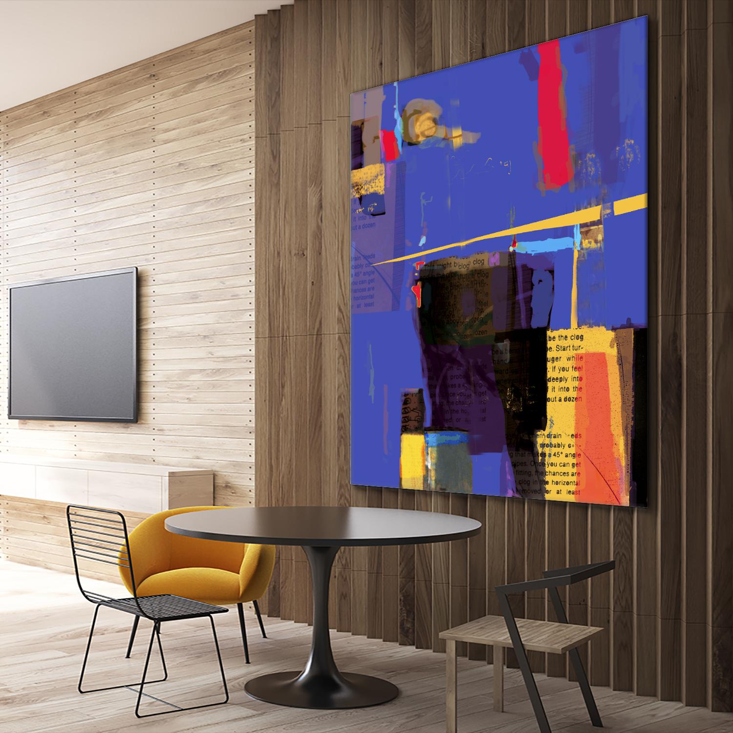 Memories I by Daniel Tollas on GIANT ART - yellow abstract