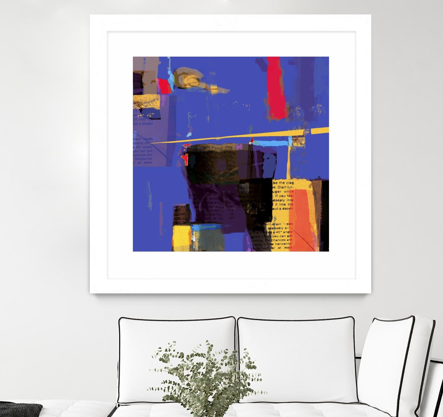 Memories I by Daniel Tollas on GIANT ART - yellow abstract