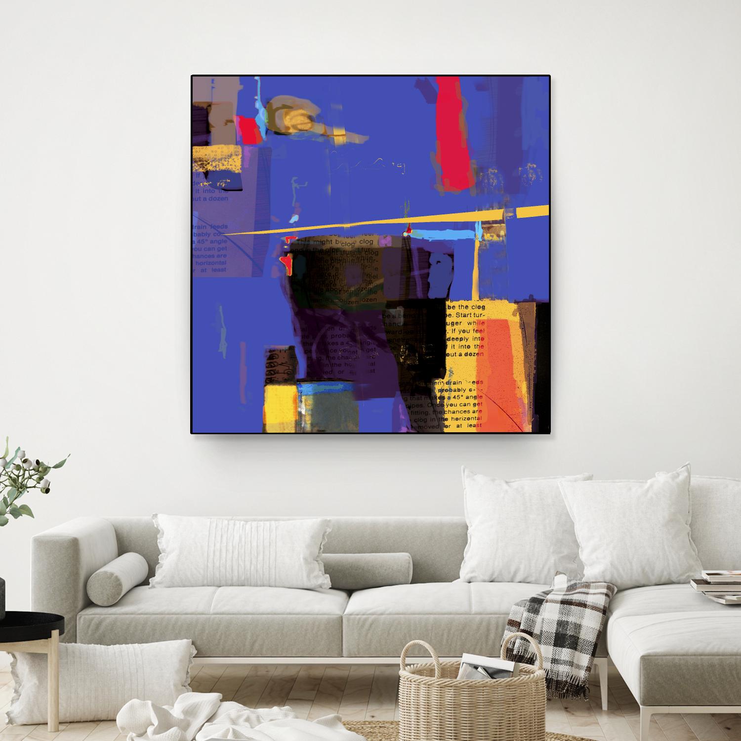Memories I by Daniel Tollas on GIANT ART - yellow abstract