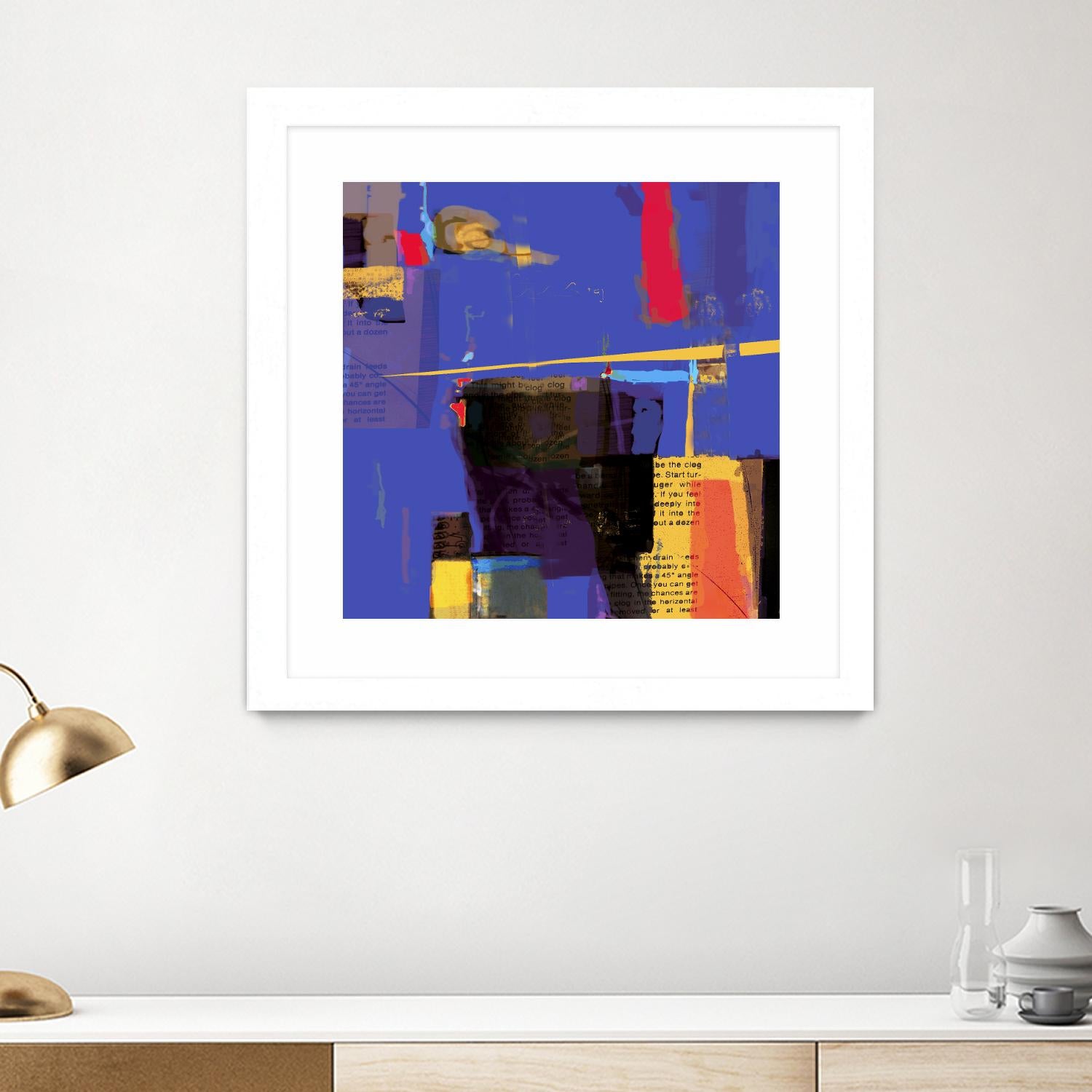 Memories I by Daniel Tollas on GIANT ART - yellow abstract