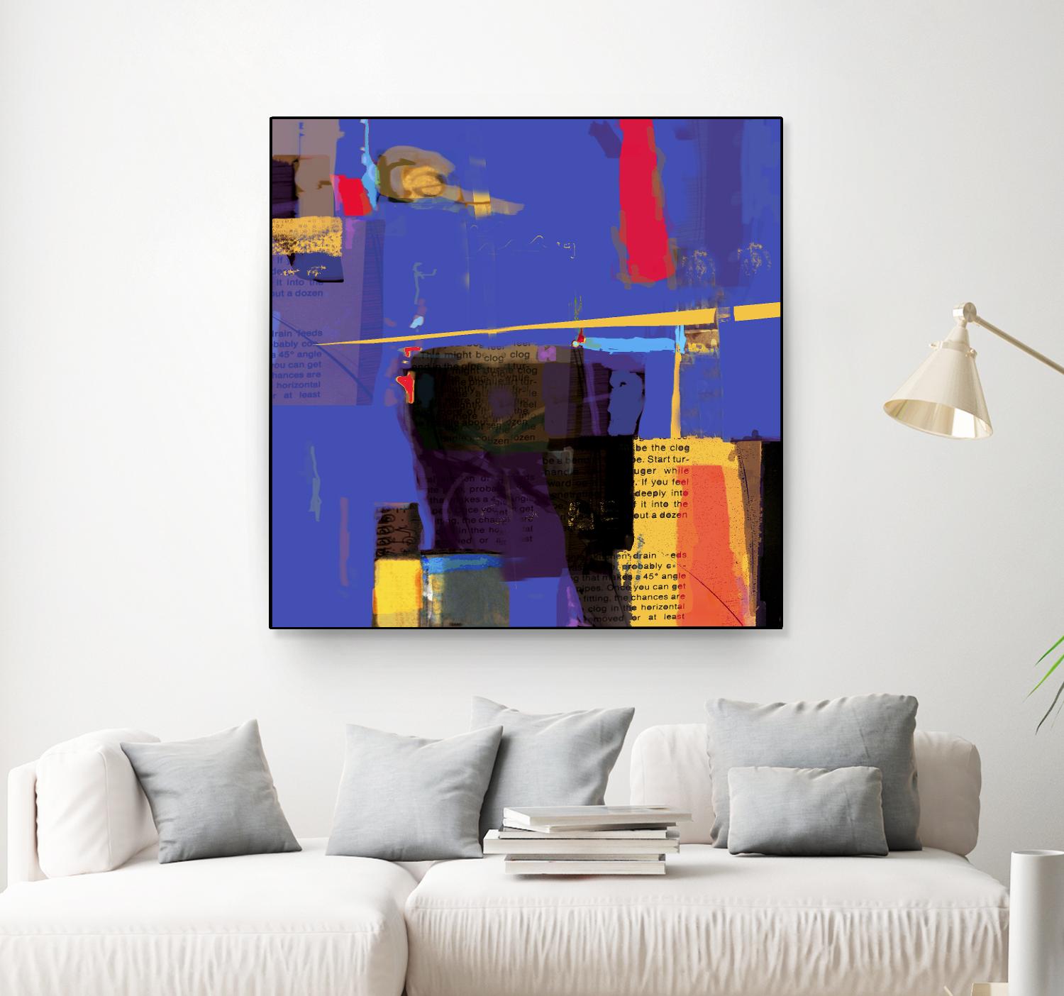 Memories I by Daniel Tollas on GIANT ART - yellow abstract