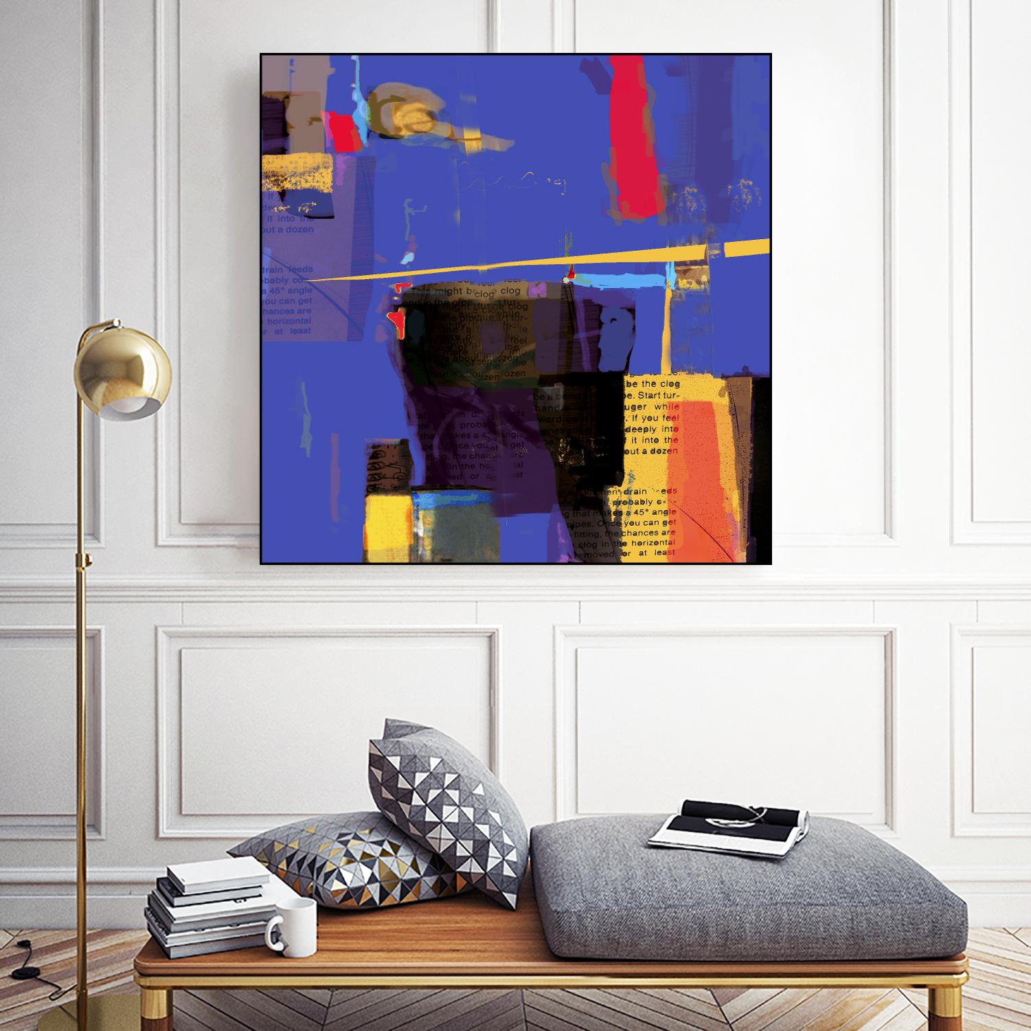 Memories I by Daniel Tollas on GIANT ART - yellow abstract