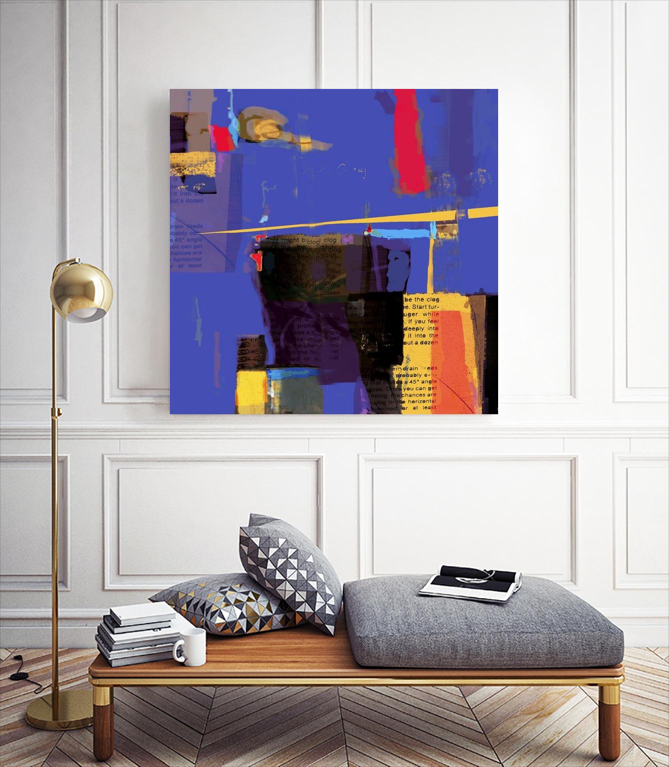 Memories I by Daniel Tollas on GIANT ART - yellow abstract