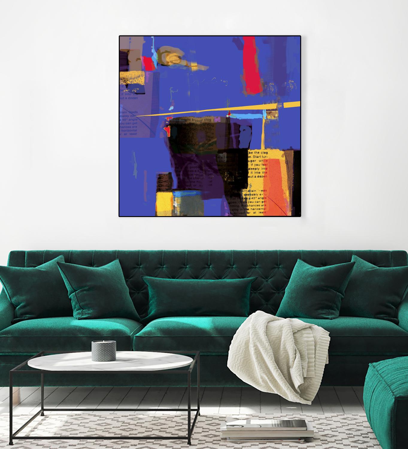 Memories I by Daniel Tollas on GIANT ART - yellow abstract