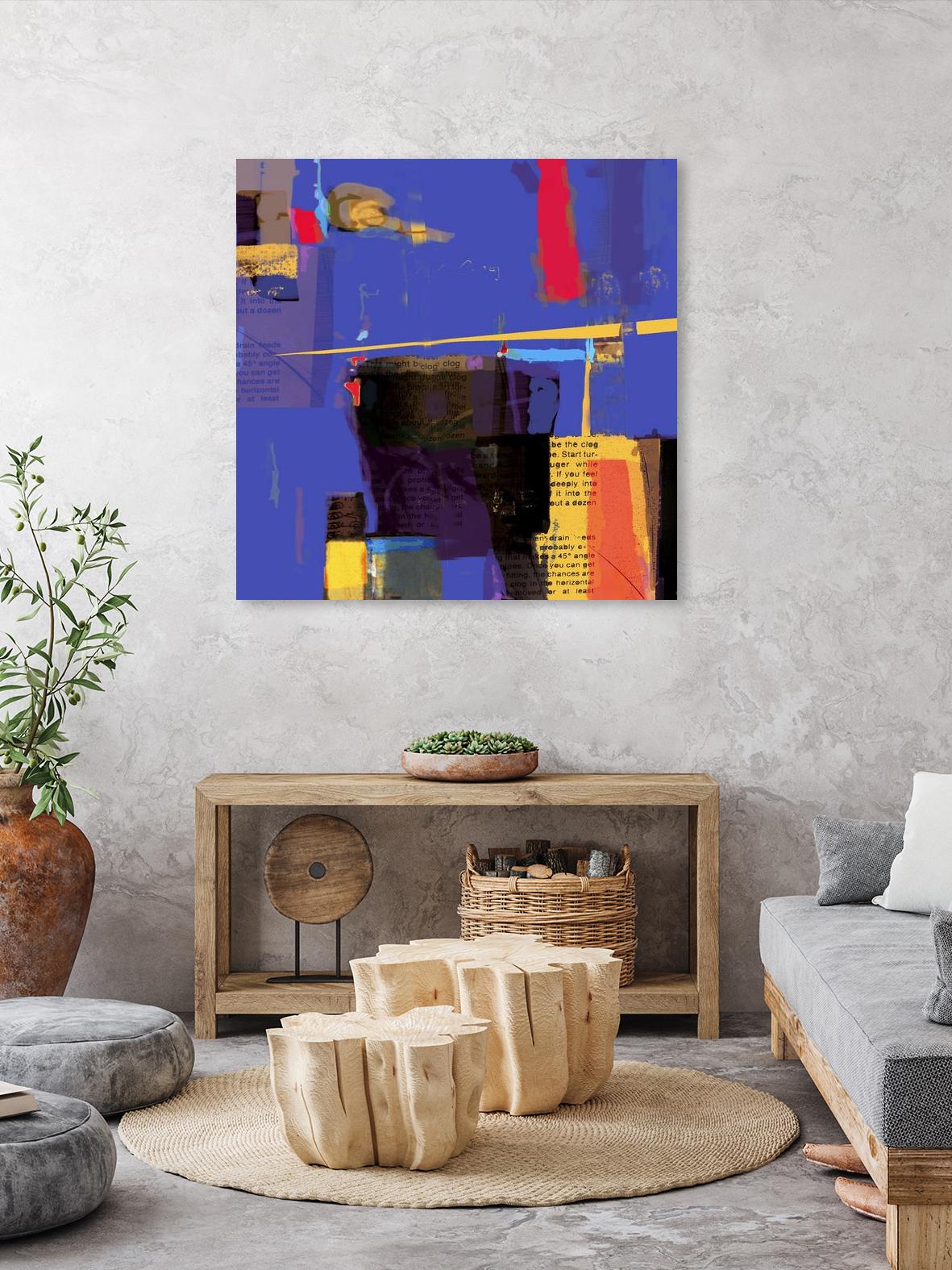 Memories I by Daniel Tollas on GIANT ART - yellow abstract