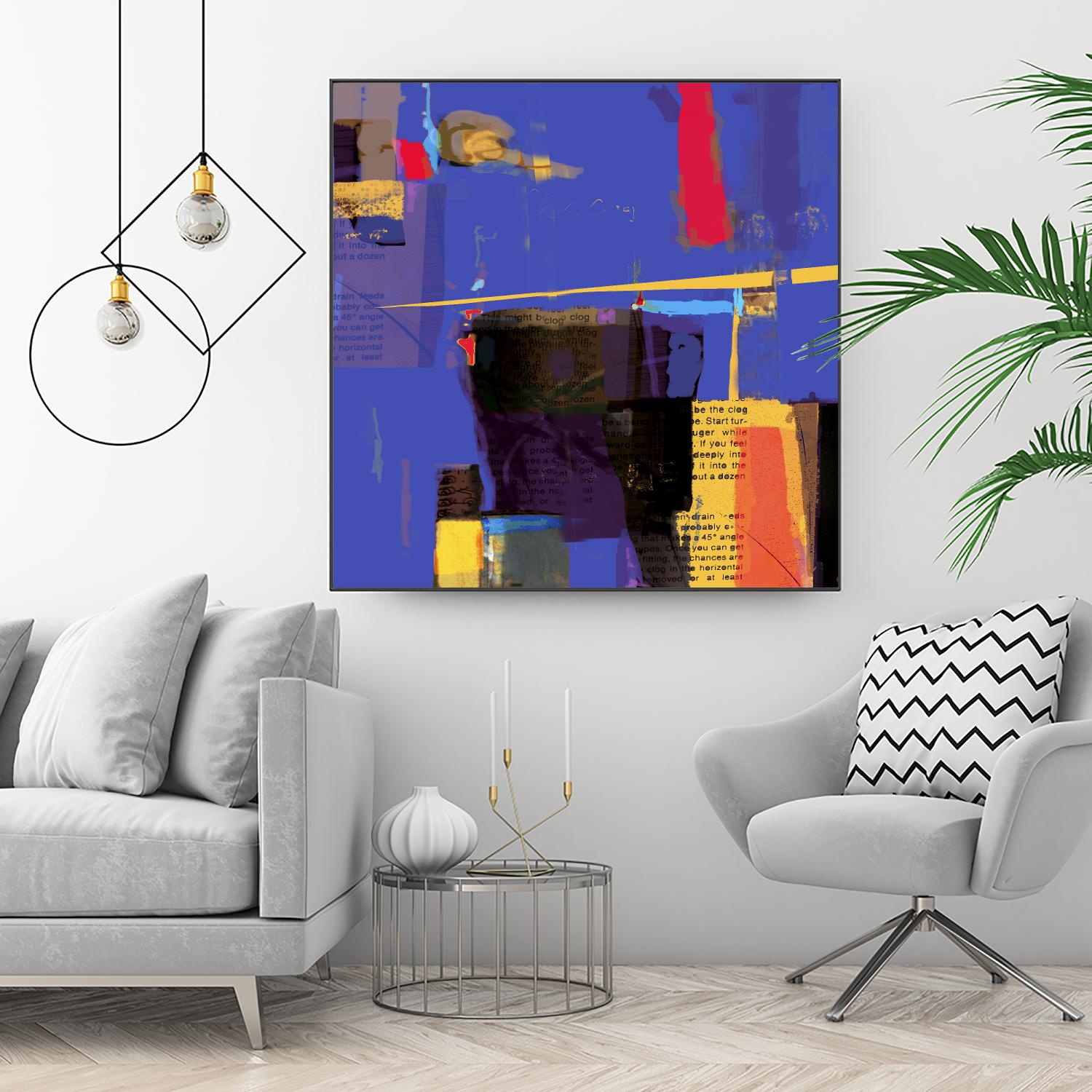 Memories I by Daniel Tollas on GIANT ART - yellow abstract