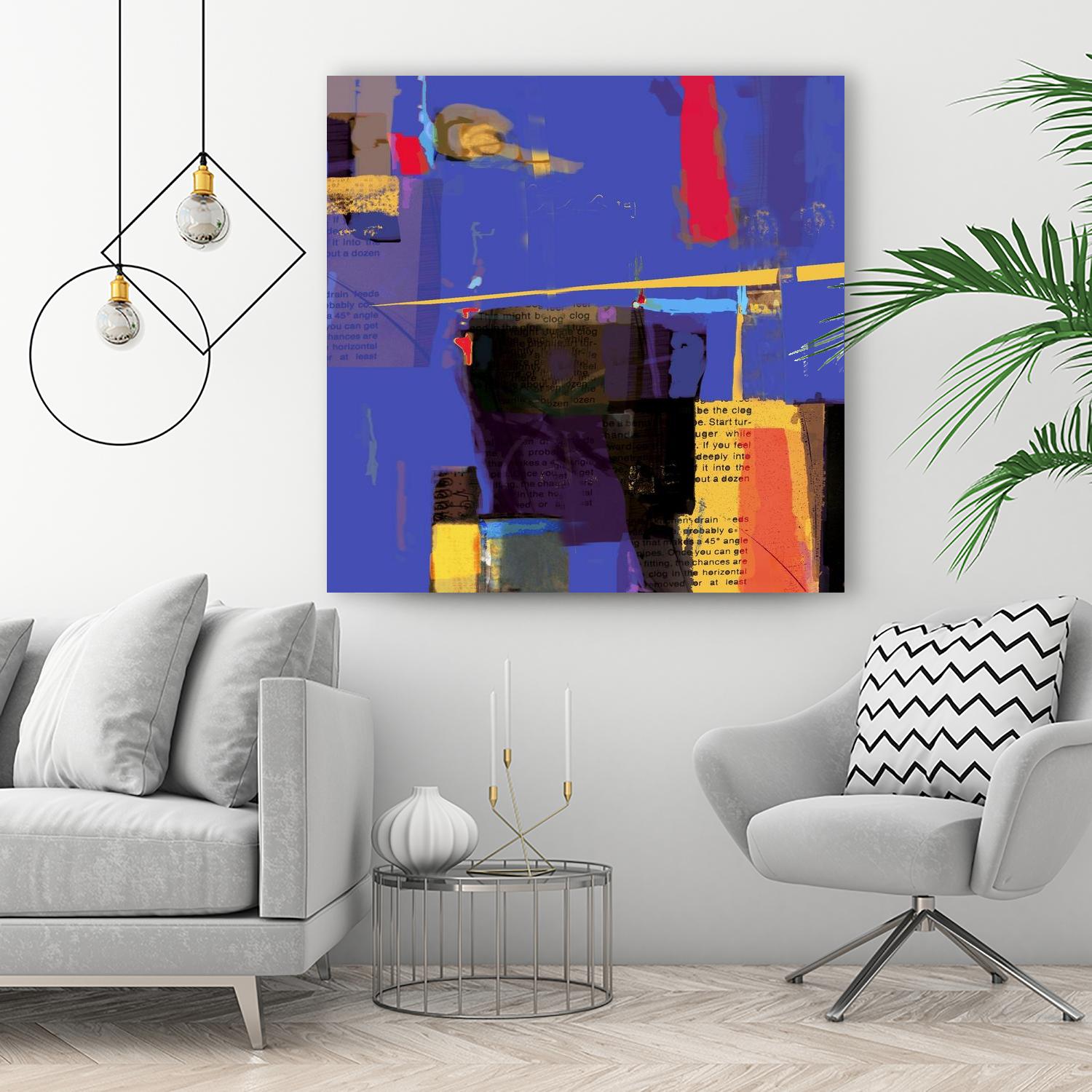 Memories I by Daniel Tollas on GIANT ART - yellow abstract