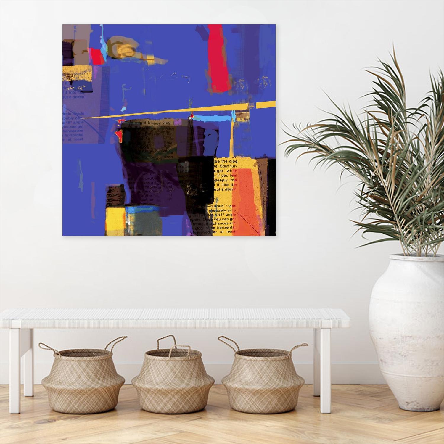 Memories I by Daniel Tollas on GIANT ART - yellow abstract