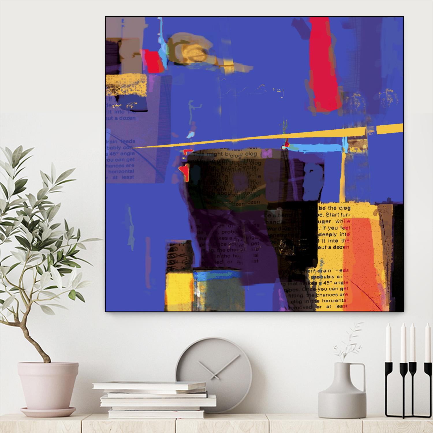 Memories I by Daniel Tollas on GIANT ART - yellow abstract