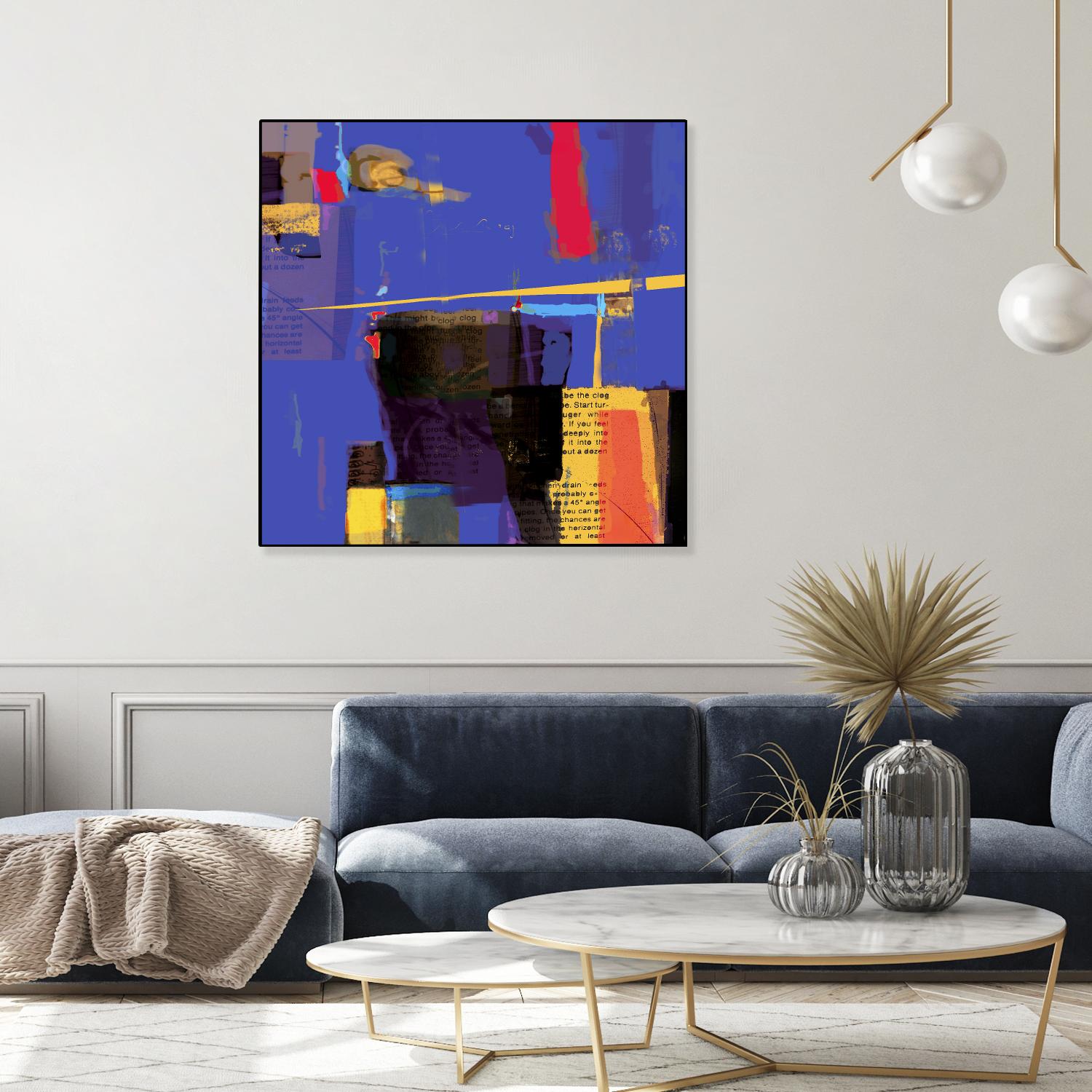 Memories I by Daniel Tollas on GIANT ART - yellow abstract