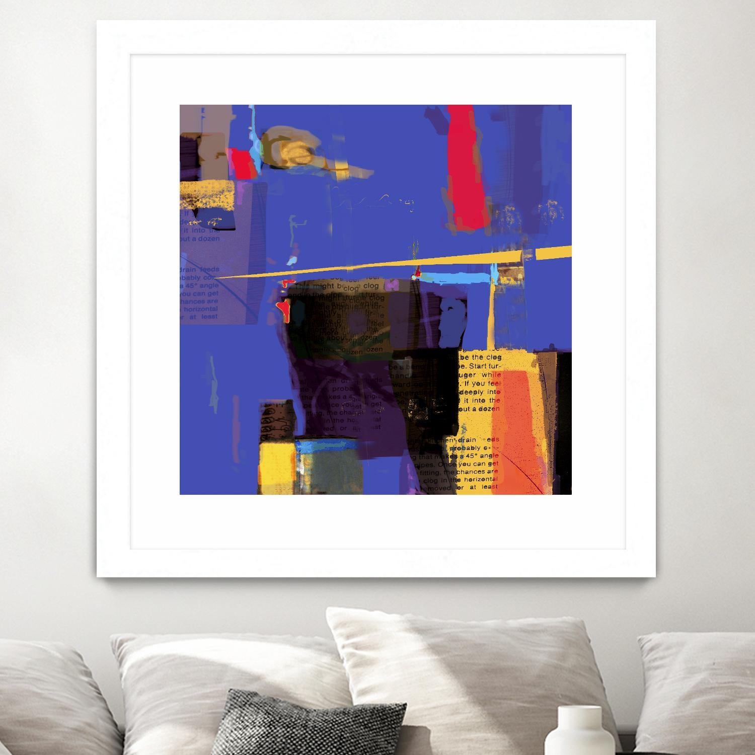 Memories I by Daniel Tollas on GIANT ART - yellow abstract