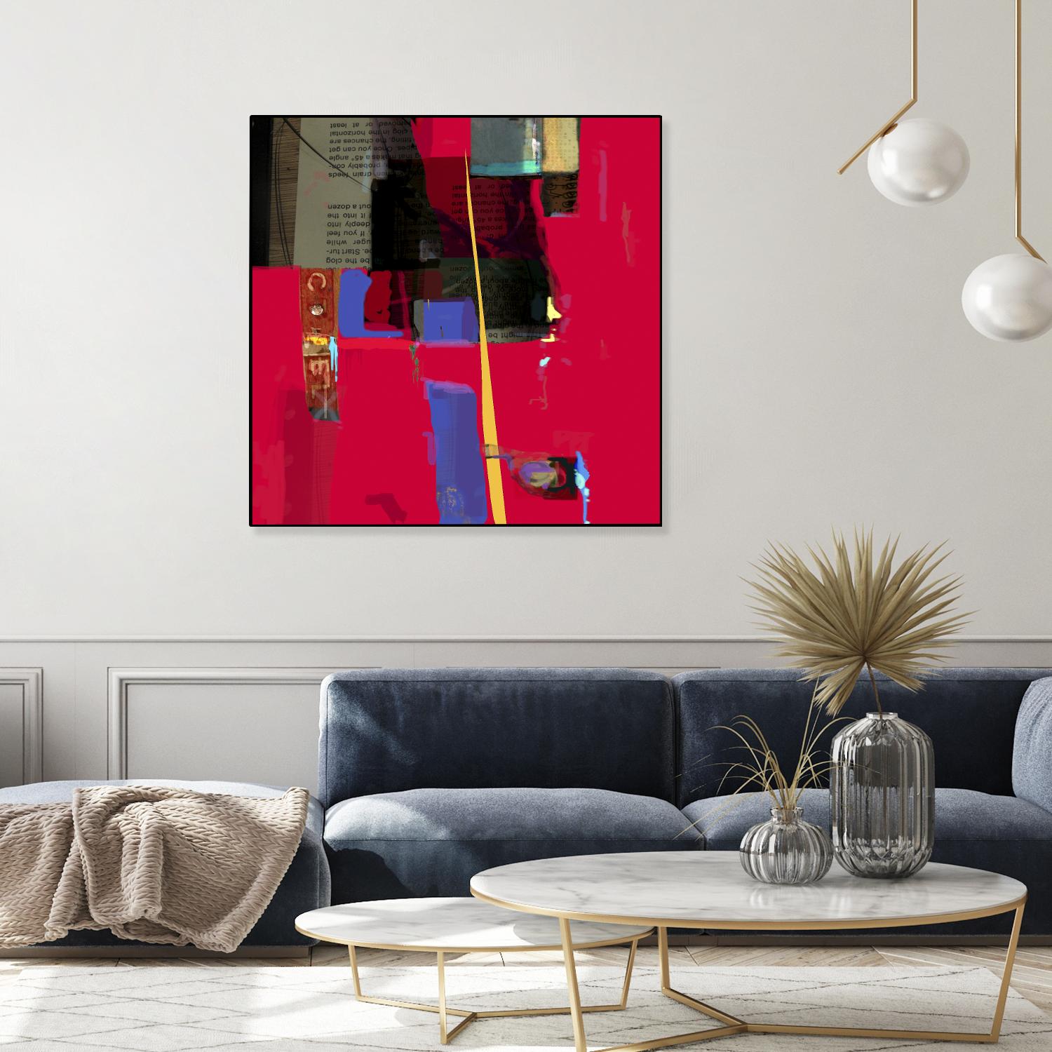 Memories II by Daniel Tollas on GIANT ART - purple abstract