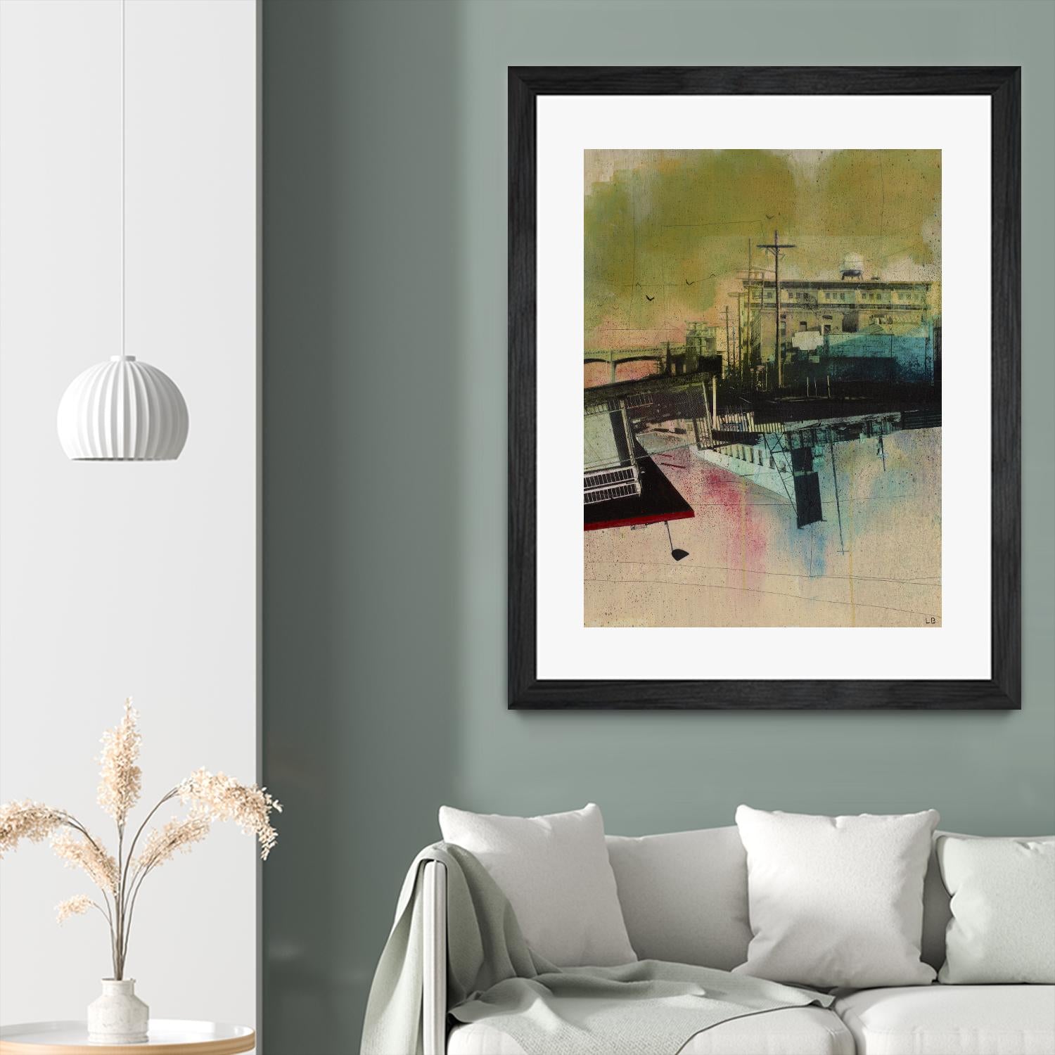 Convergence by Elisabeth Brizzi on GIANT ART - pink city scene