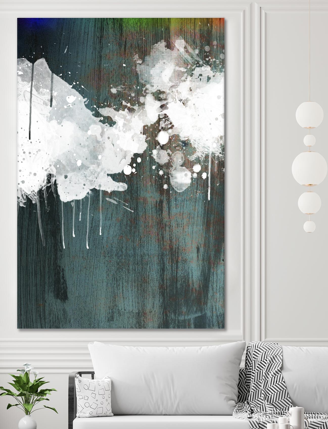 Clouds II by Enrico Varrasso on GIANT ART - blue abstract