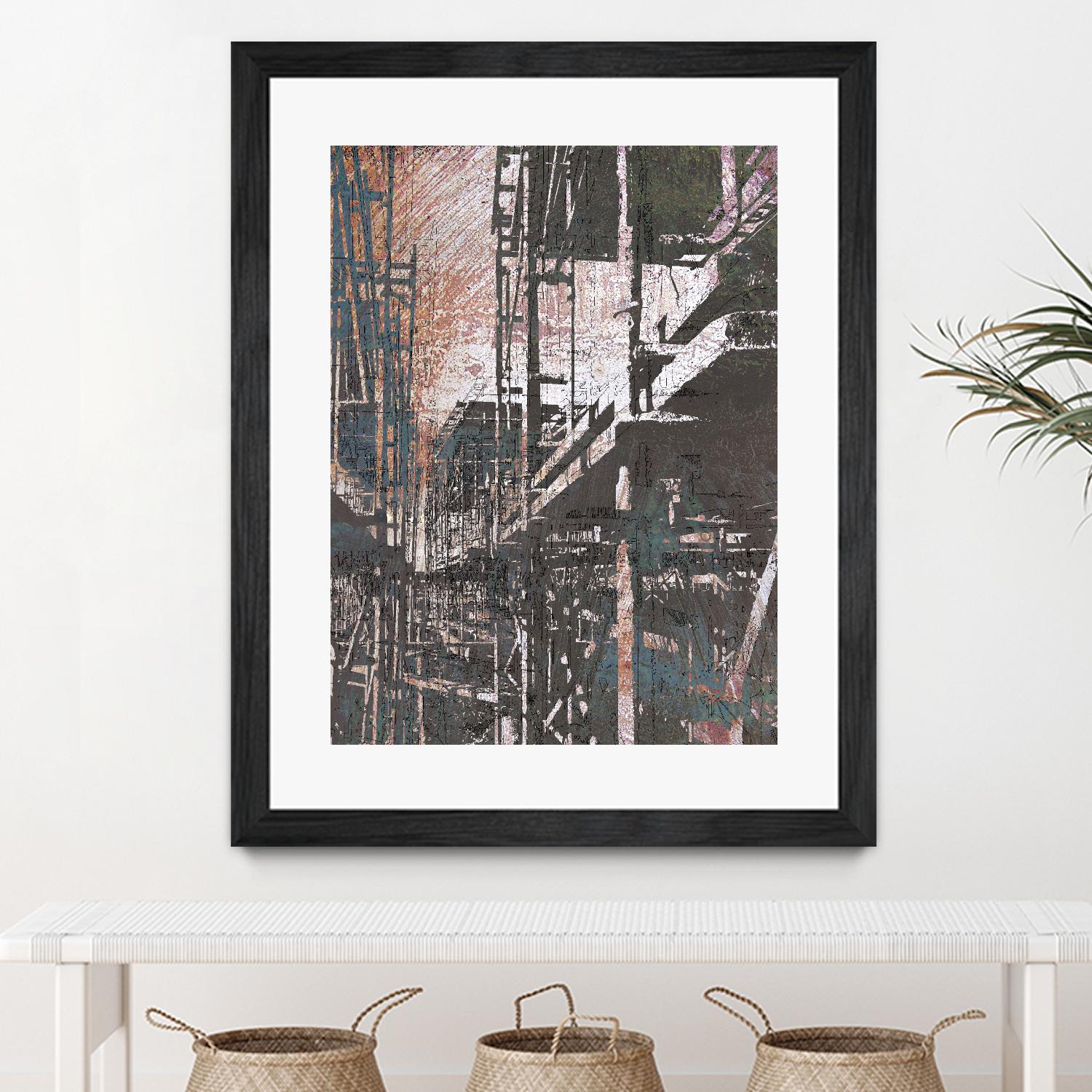 Scaffolds II by Enrico Varrasso on GIANT ART - white city scene