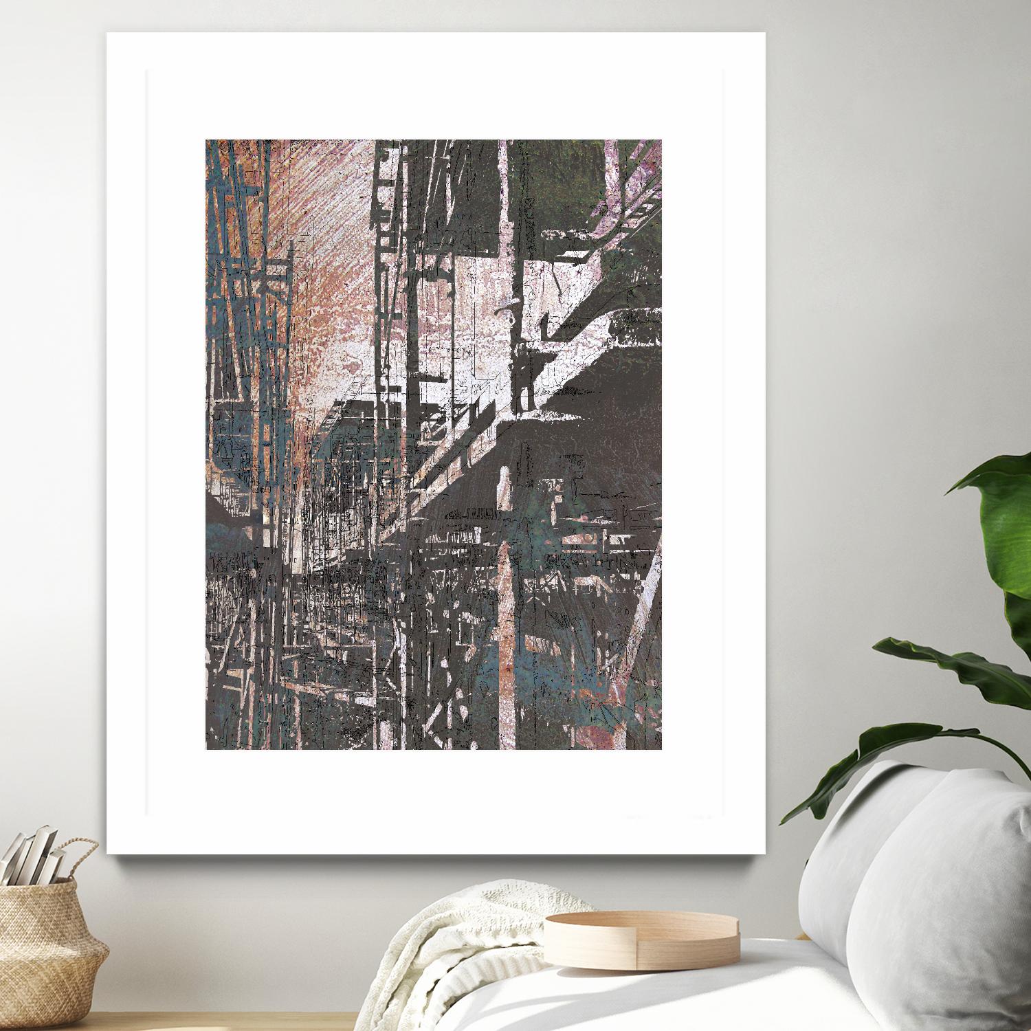 Scaffolds II by Enrico Varrasso on GIANT ART - white city scene