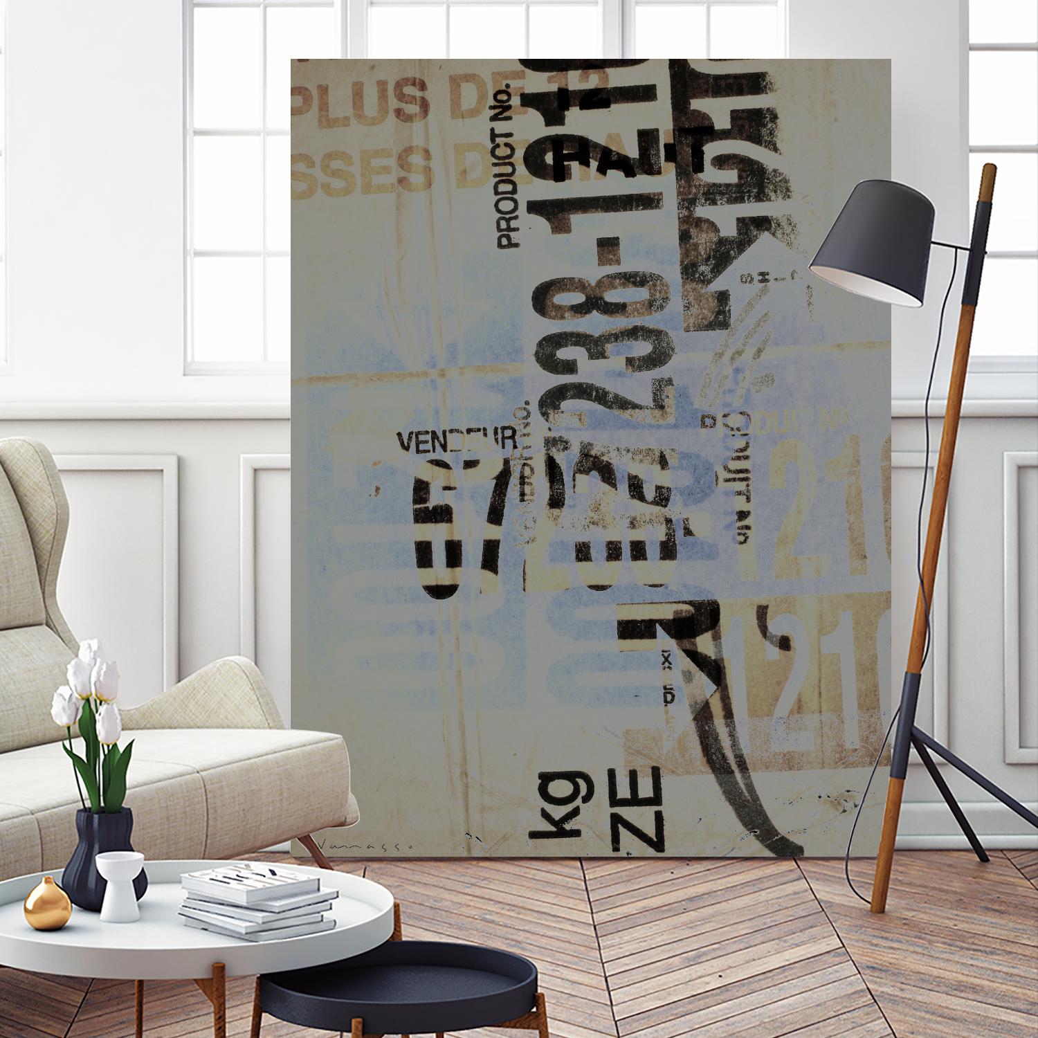 Greek to Me VIII by Enrico Varrasso on GIANT ART - black abstract