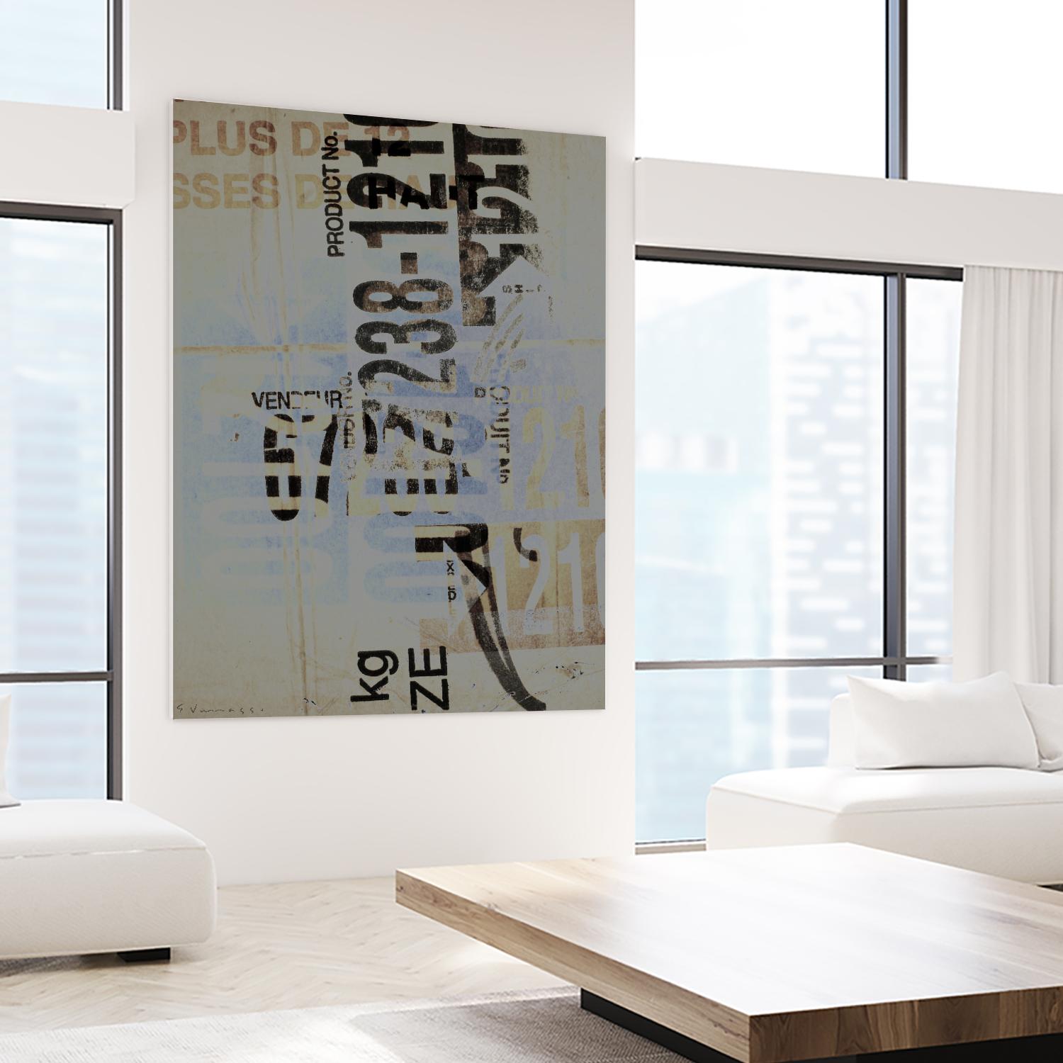 Greek to Me VIII by Enrico Varrasso on GIANT ART - black abstract