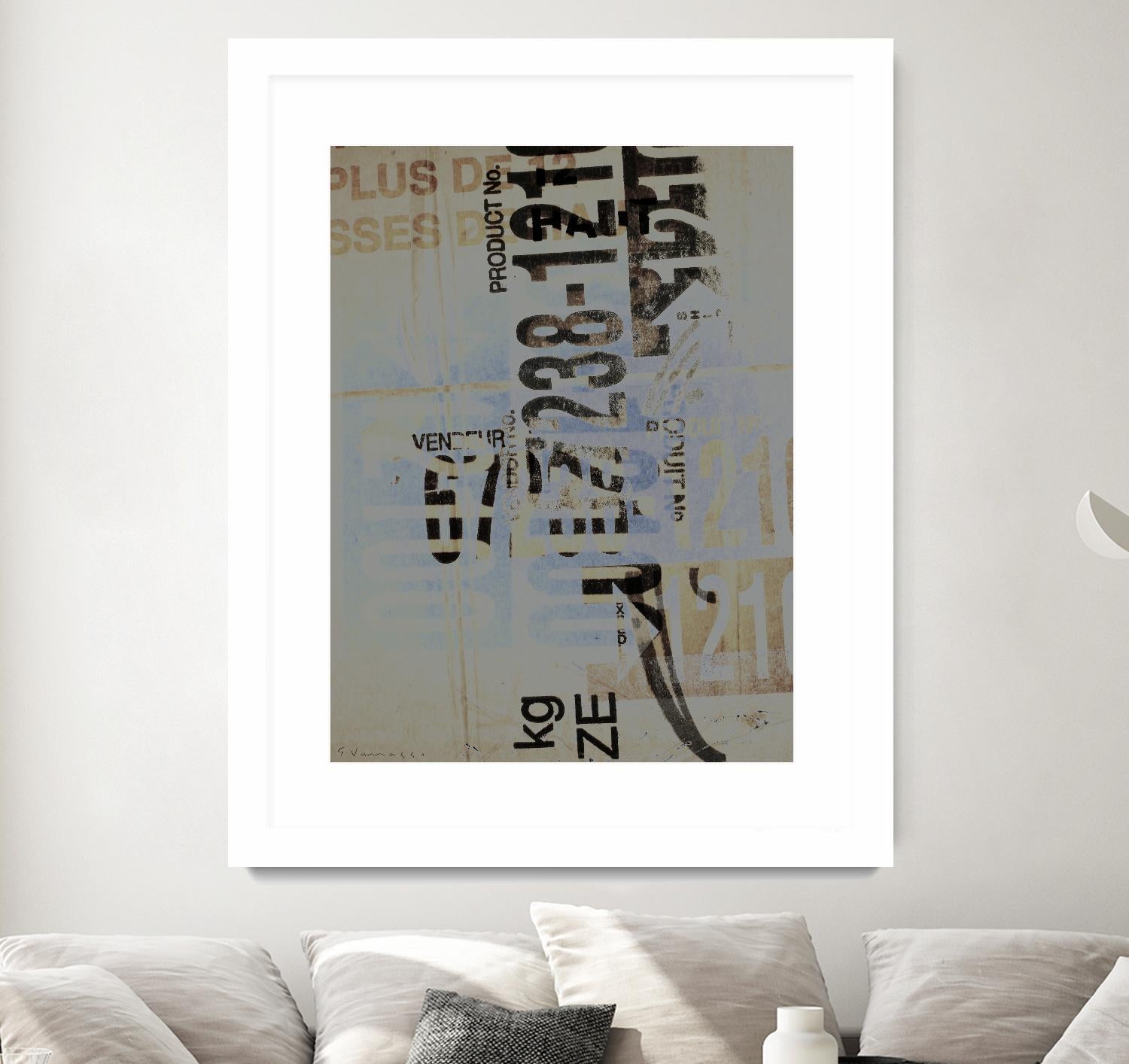 Greek to Me VIII by Enrico Varrasso on GIANT ART - black abstract