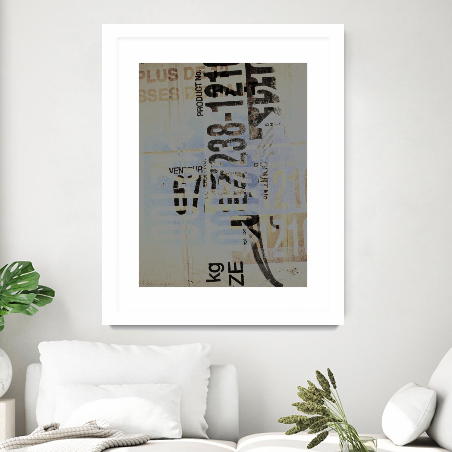 Greek to Me VIII by Enrico Varrasso on GIANT ART - black abstract