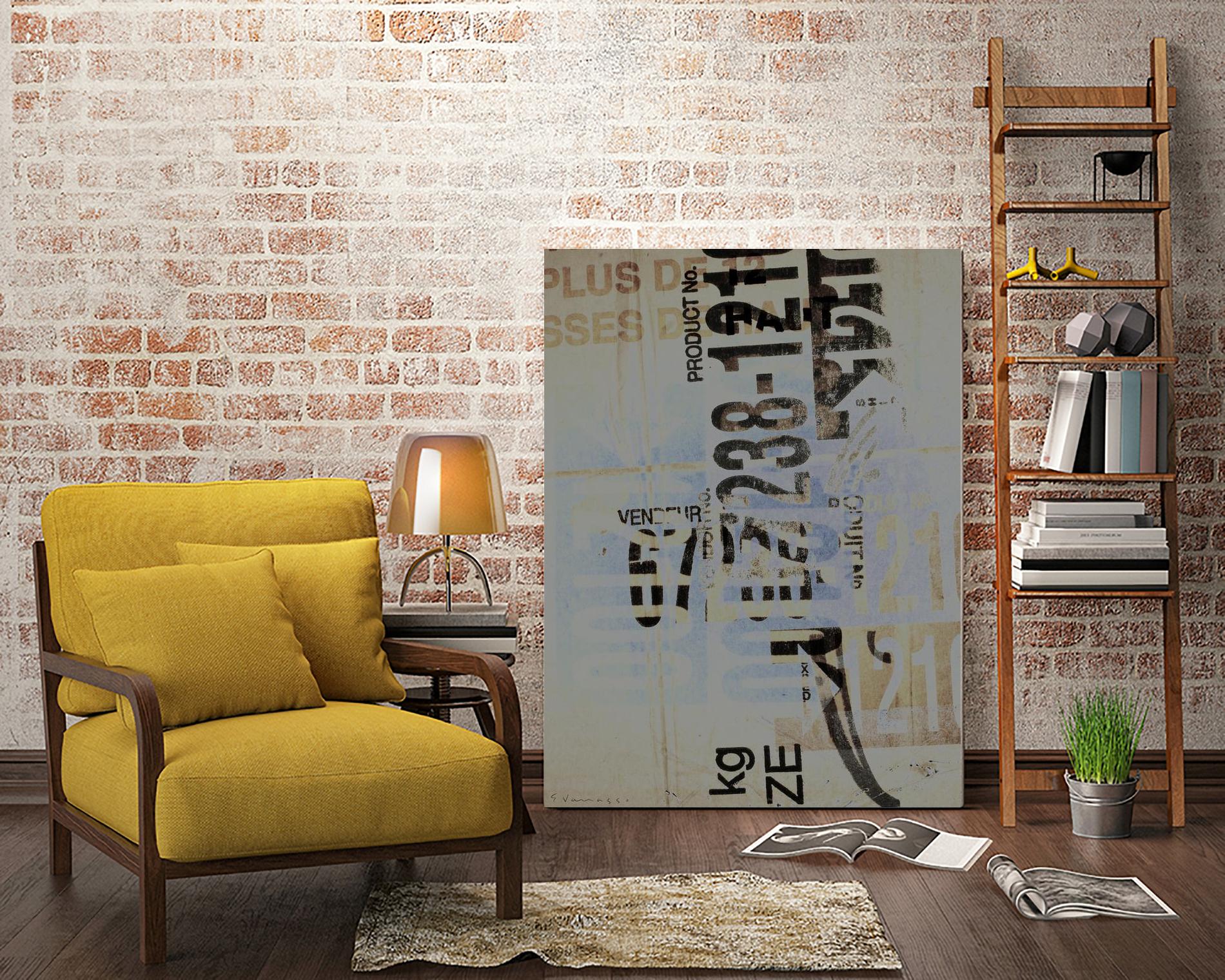 Greek to Me VIII by Enrico Varrasso on GIANT ART - black abstract