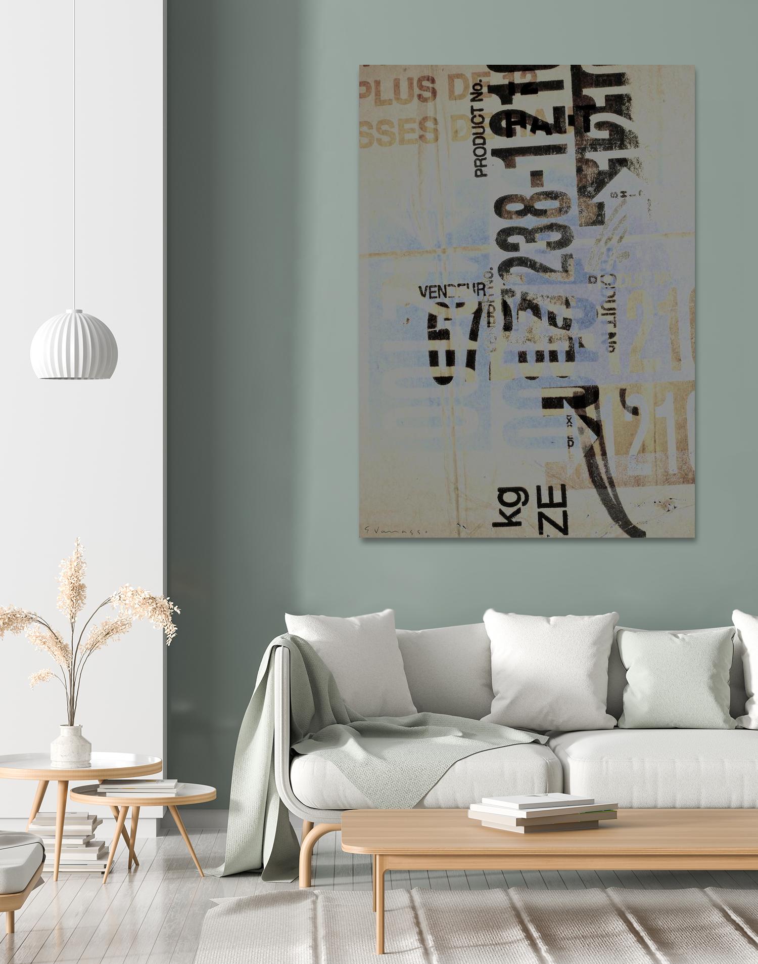 Greek to Me VIII by Enrico Varrasso on GIANT ART - black abstract