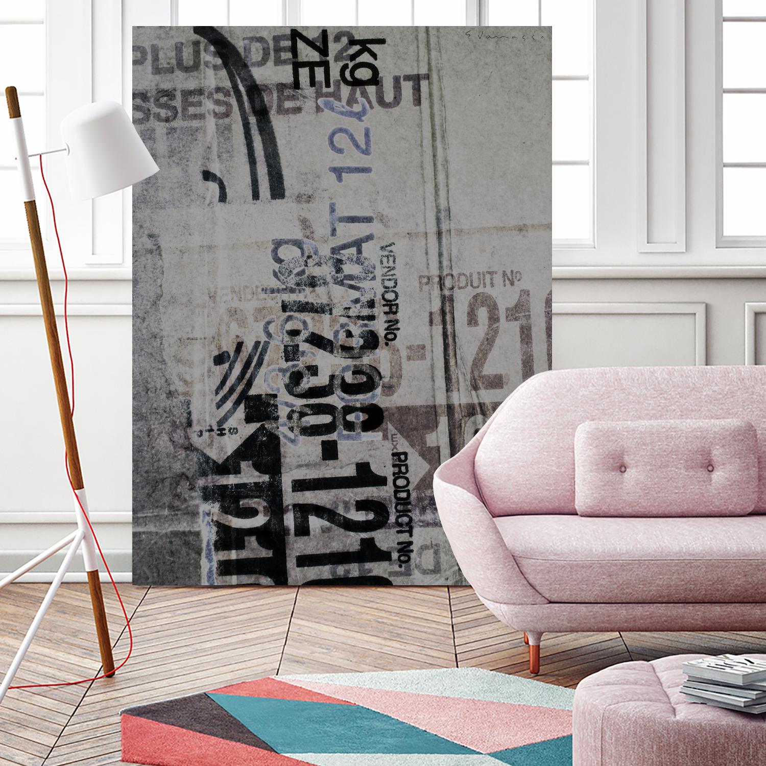 Greek to Me XX by Enrico Varrasso on GIANT ART - black abstract