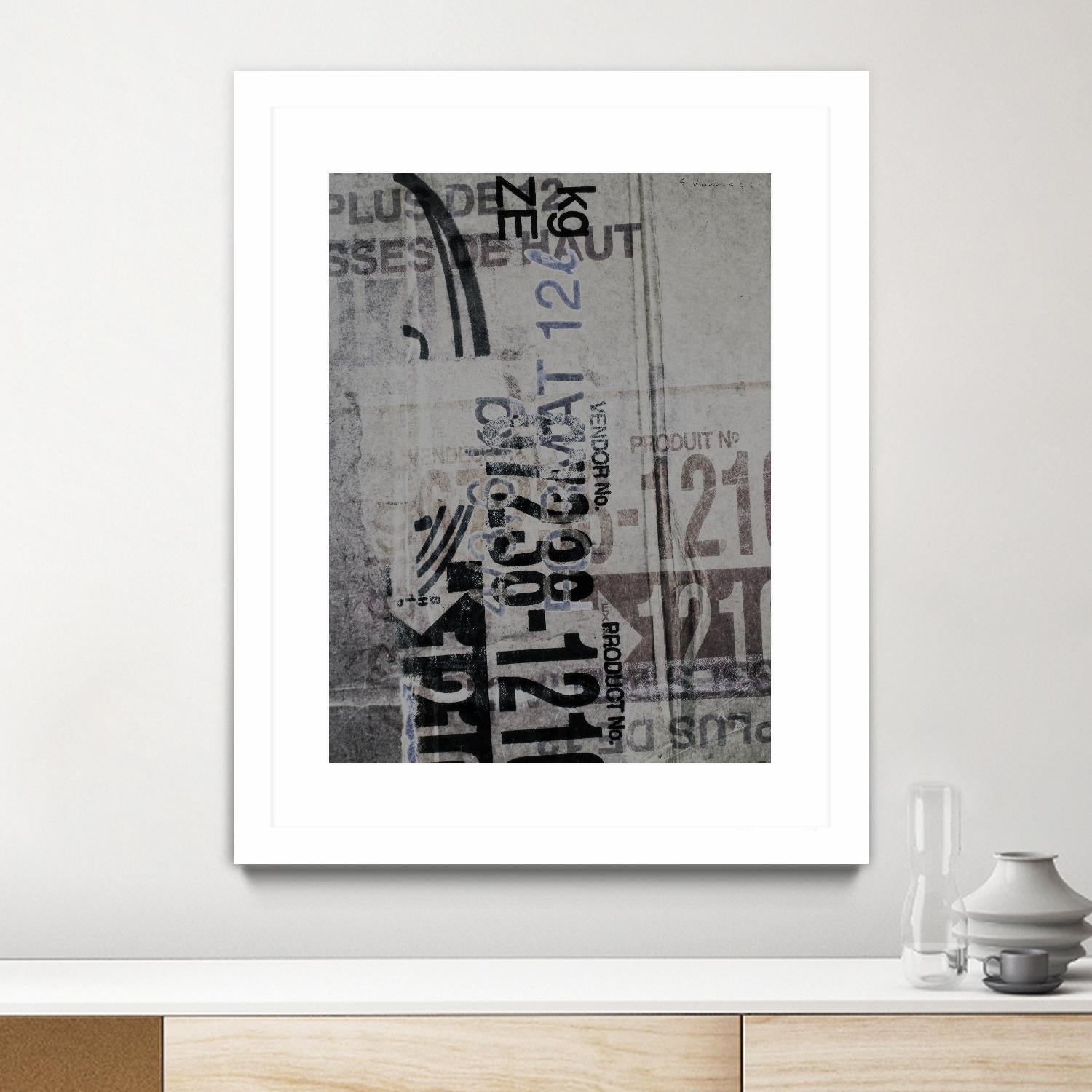 Greek to Me XX by Enrico Varrasso on GIANT ART - black abstract