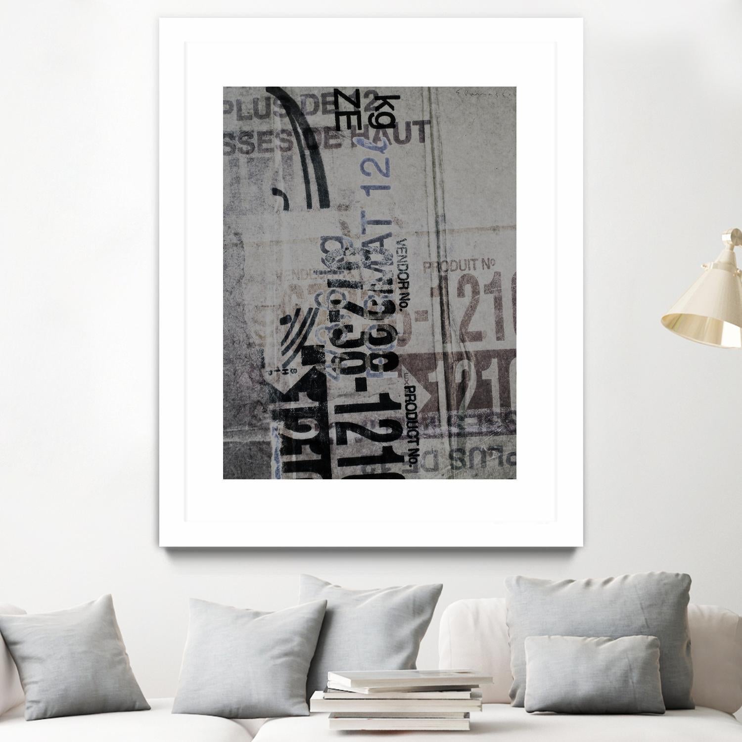 Greek to Me XX by Enrico Varrasso on GIANT ART - black abstract