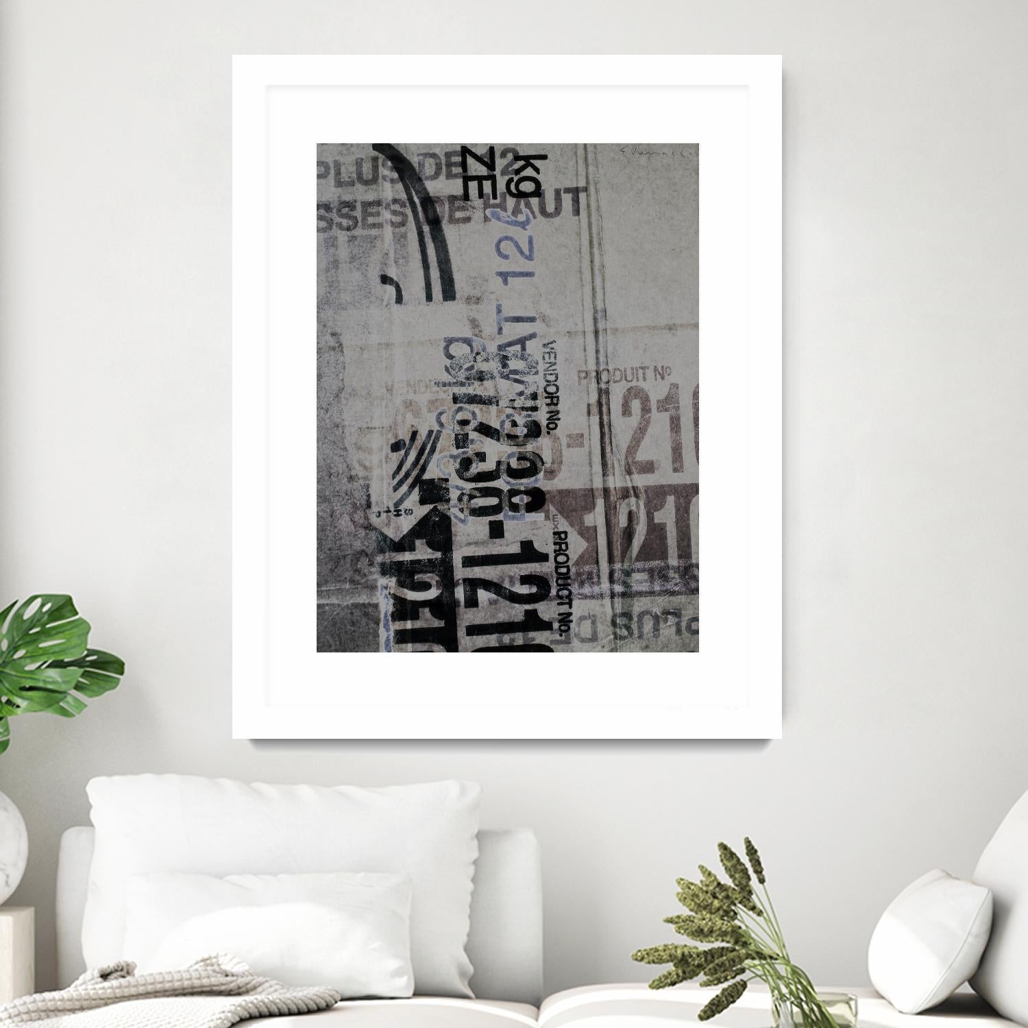 Greek to Me XX by Enrico Varrasso on GIANT ART - black abstract