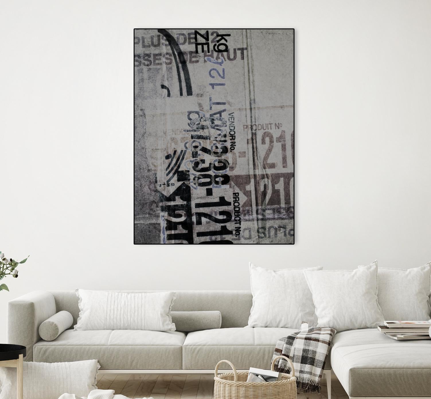 Greek to Me XX by Enrico Varrasso on GIANT ART - black abstract